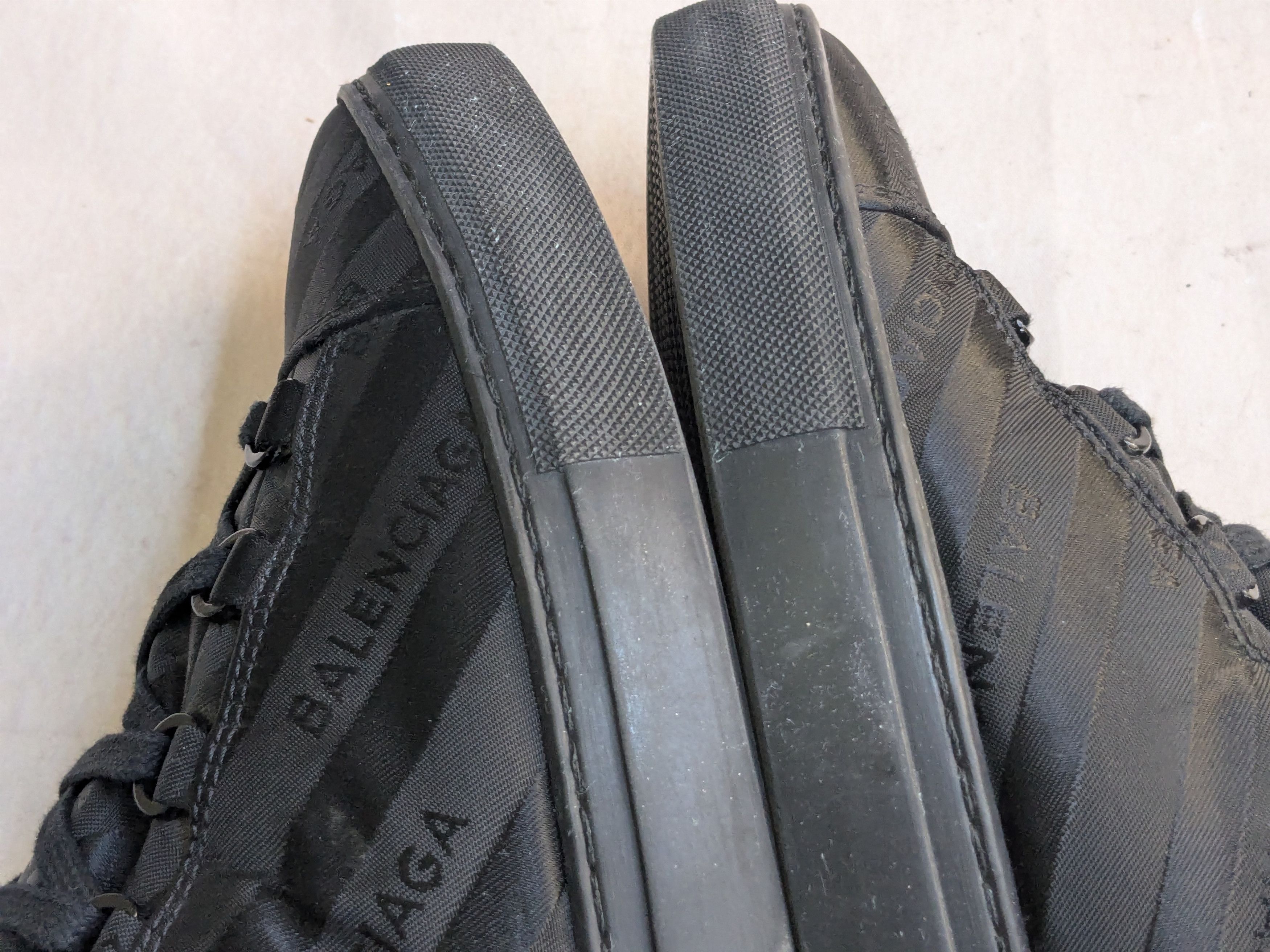 Balenciaga Balenciaga Arena Black 12 Leather High Tops Sneakers Size US 12 / EU 45 - 8 Thumbnail