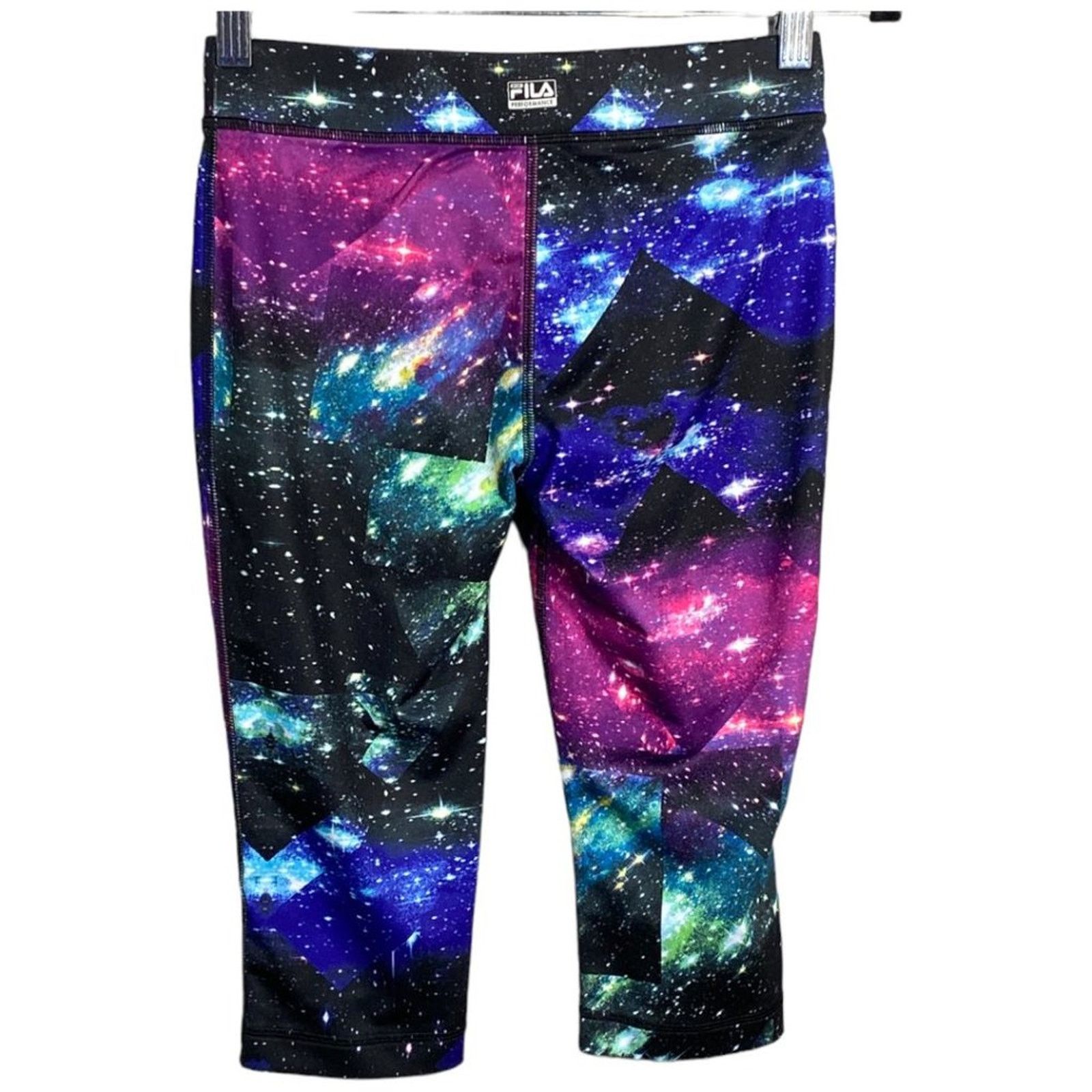 Fila FILA SPORT High-Waisted Capri Leggings Galaxy Print Size M Size 30" / US 8 / IT 44 - 2 Thumbnail