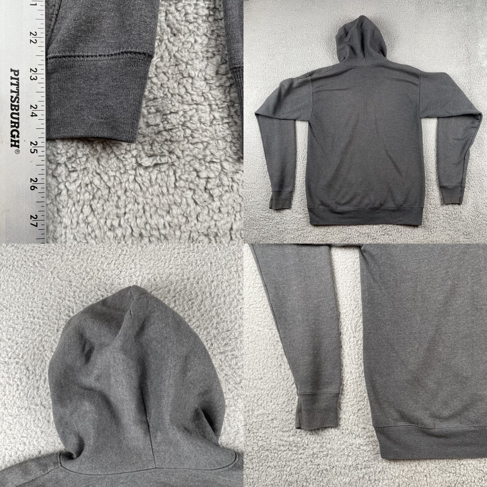 Hanes Disney Hanes Men’s Small Zip Up Hoodie Mickey Mouse Graphic Gray S Size US S / EU 44-46 / 1 - 10 Thumbnail