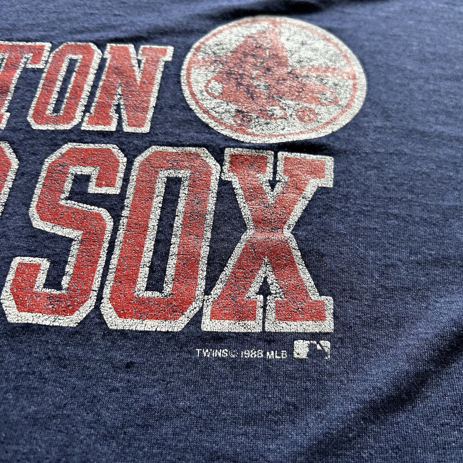 MLB Vintage 1988 Boston Red Sox T Shirt Large Paper Thin 80s MLB Size US L / EU 52-54 / 3 - 3 Thumbnail