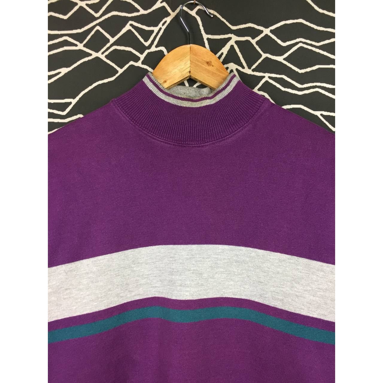 Vintage Vtg Thatcher & Cross Made In Usa Rugby Sweatshirt Size US M / EU 48-50 / 2 - 3 Thumbnail