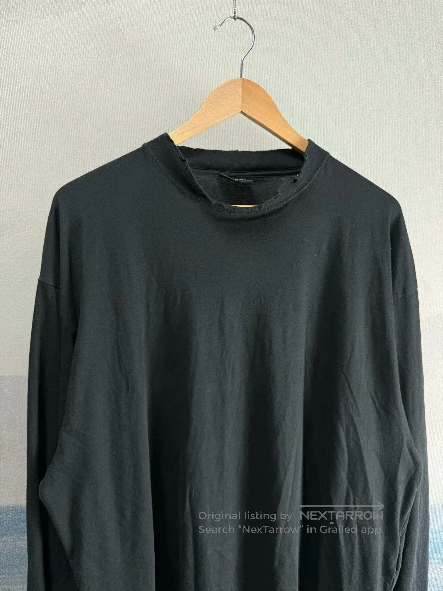 Balenciaga Balenciaga Black Long Sleeve Logo Shirt. Size US L / EU 52-54 / 3 - 2 Thumbnail