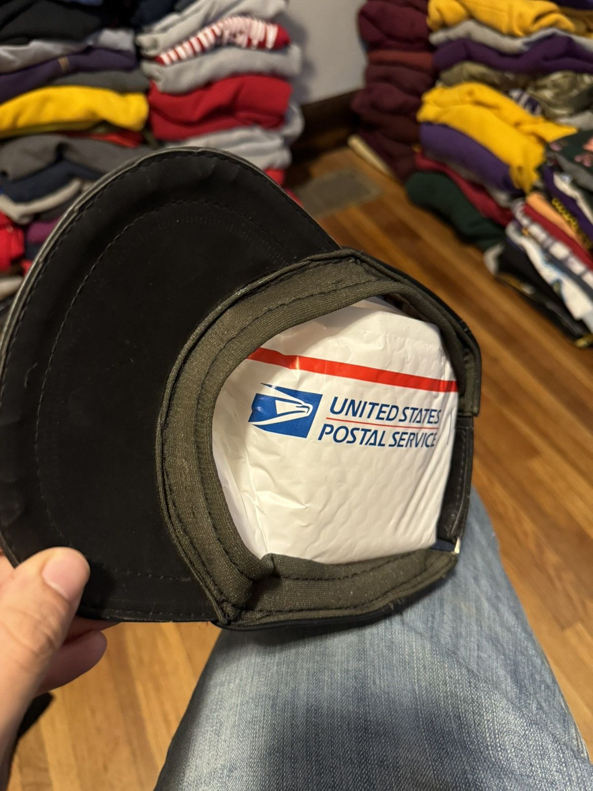 Harley Davidson × Vintage Vintage Harley Davidson Leather Hat Size ONE SIZE - 9 Thumbnail