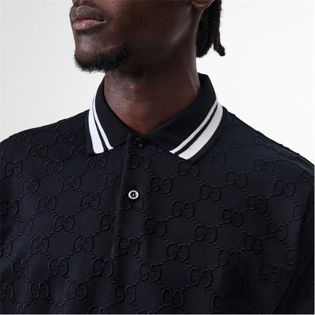 Gucci GUCCI Men'S Gg Cotton Polo Shirt Size US L / EU 52-54 / 3 - 5 Thumbnail