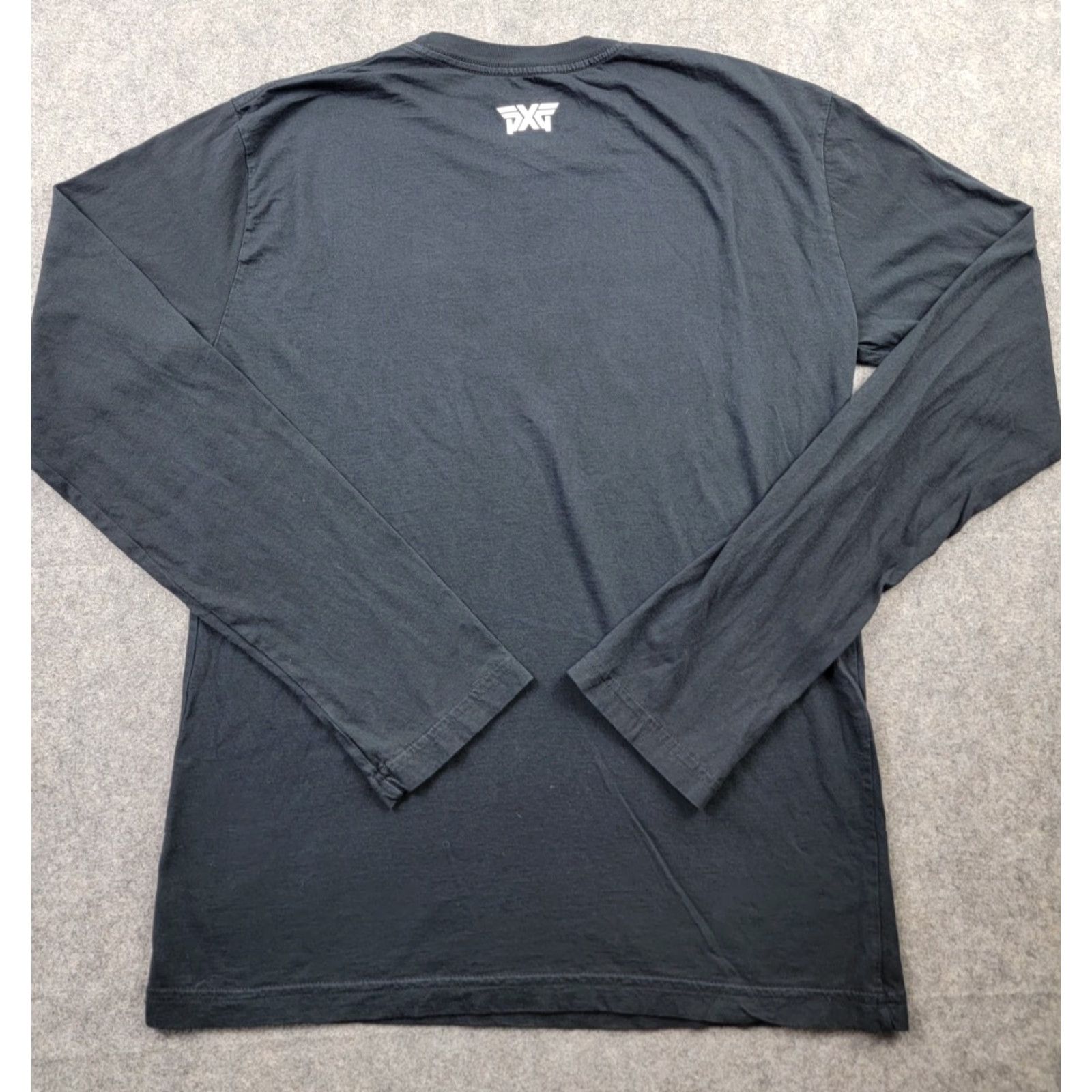 Logo 7 PXG Shirt Mens Large Black Long Sleeve Crew Neck Logo Sports Cotton Knit Tee Size US L / EU 52-54 / 3 - 5 Thumbnail