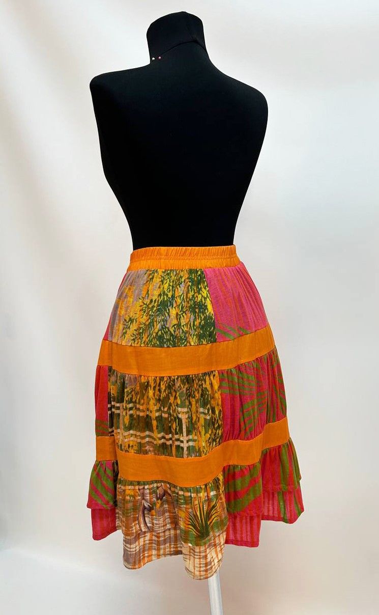 Custo Barcelona Vintage Custo Barcelona Uniq Handmade Boho Skirt Size 25" / US 0 / IT 36 - 9 Thumbnail
