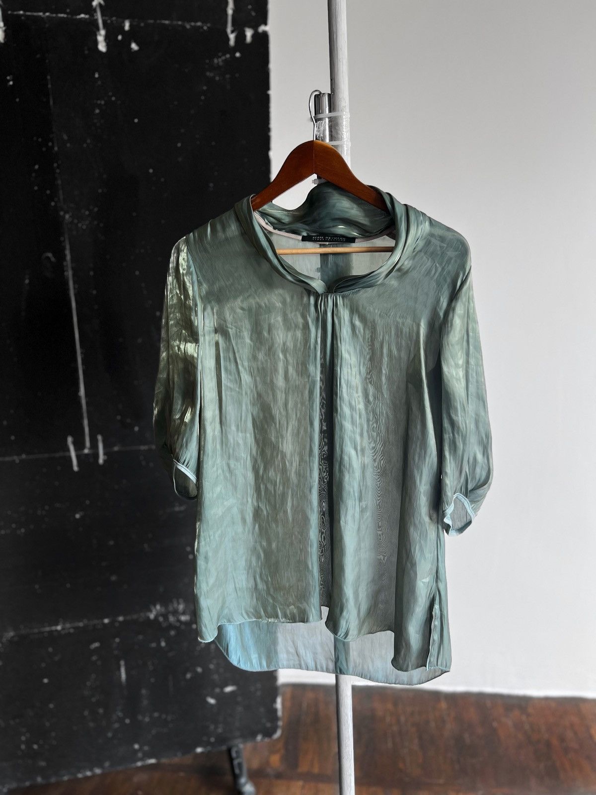 Designer Beate Heymann Street Couture Womens Premium Silk Blouse Size M / US 6-8 / IT 42-44 - 4 Thumbnail