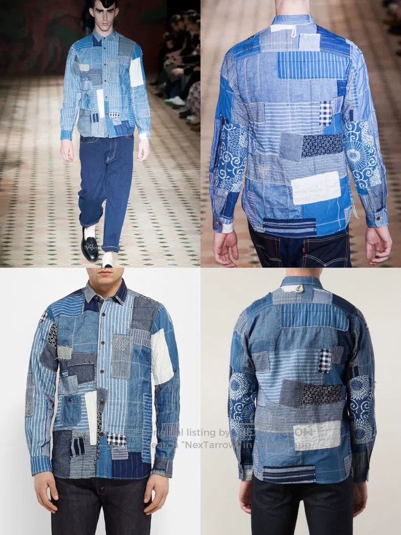 Junya Watanabe Denim patchwork shirt