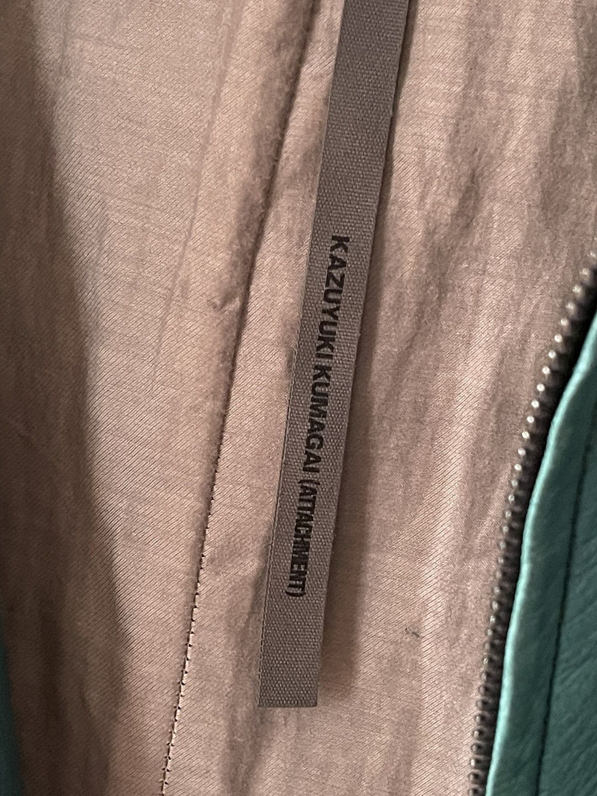 Attachment × Kazuyuki Kumagai Attachment Kazuyuki Kumagai (Attachment) Hooded Leather Jacket Size US L / EU 52-54 / 3 - 8 Thumbnail