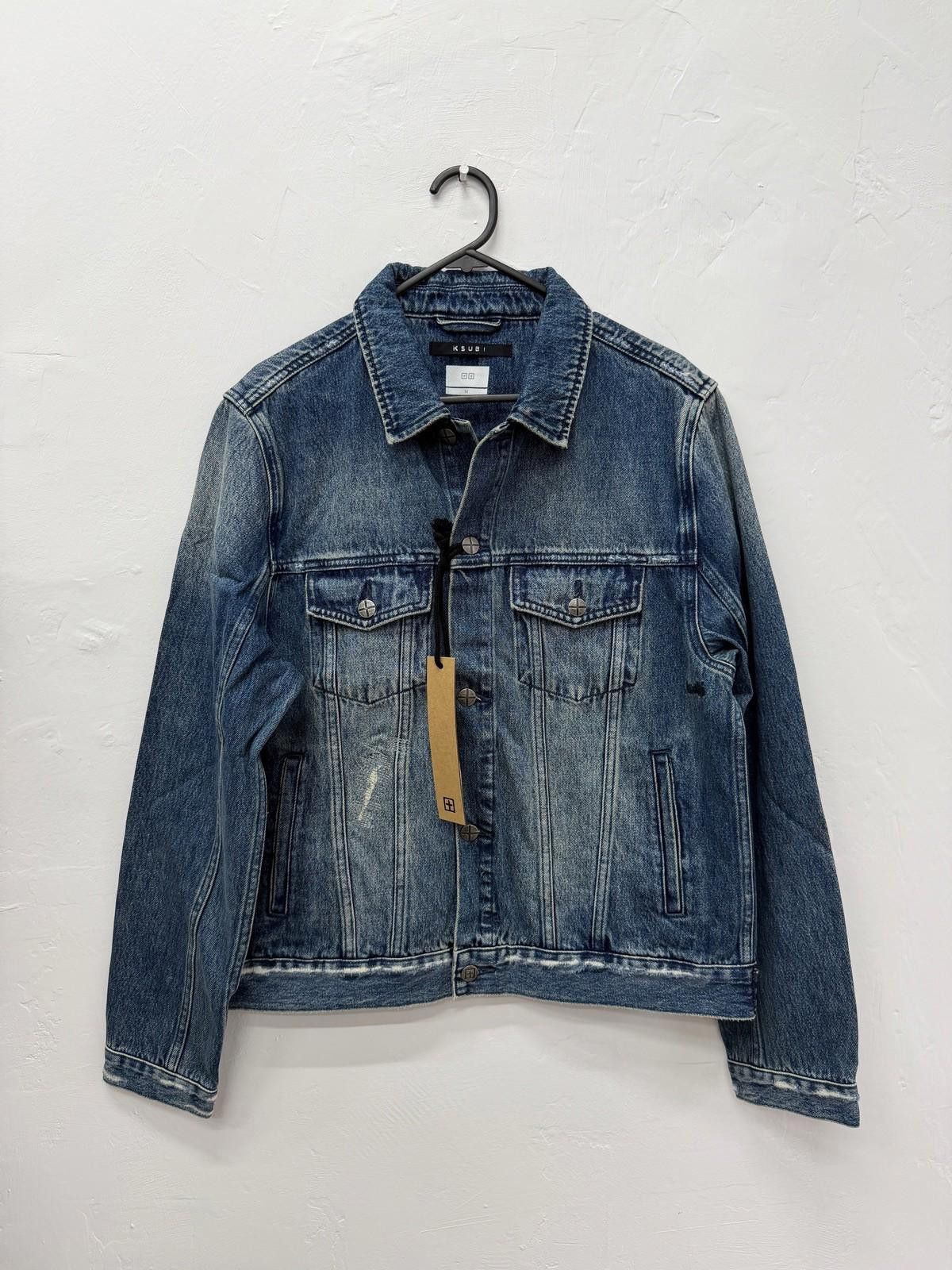 Ksubi new Ksubi mens classic jacket medium denim blue kult trashed Size US M / EU 48-50 / 2 - 1 Thumbnail