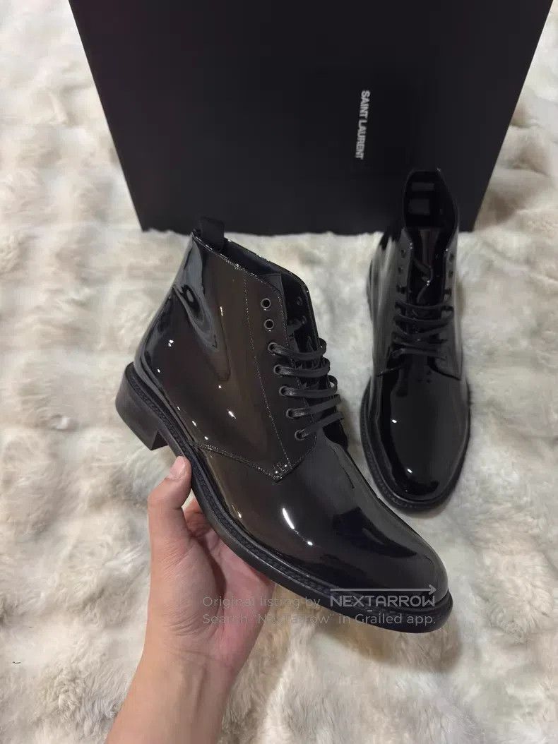 Saint Laurent Paris Saint Laurent Paris Men's Lace-up Boots Size US 9 / EU 42 - 2 Thumbnail