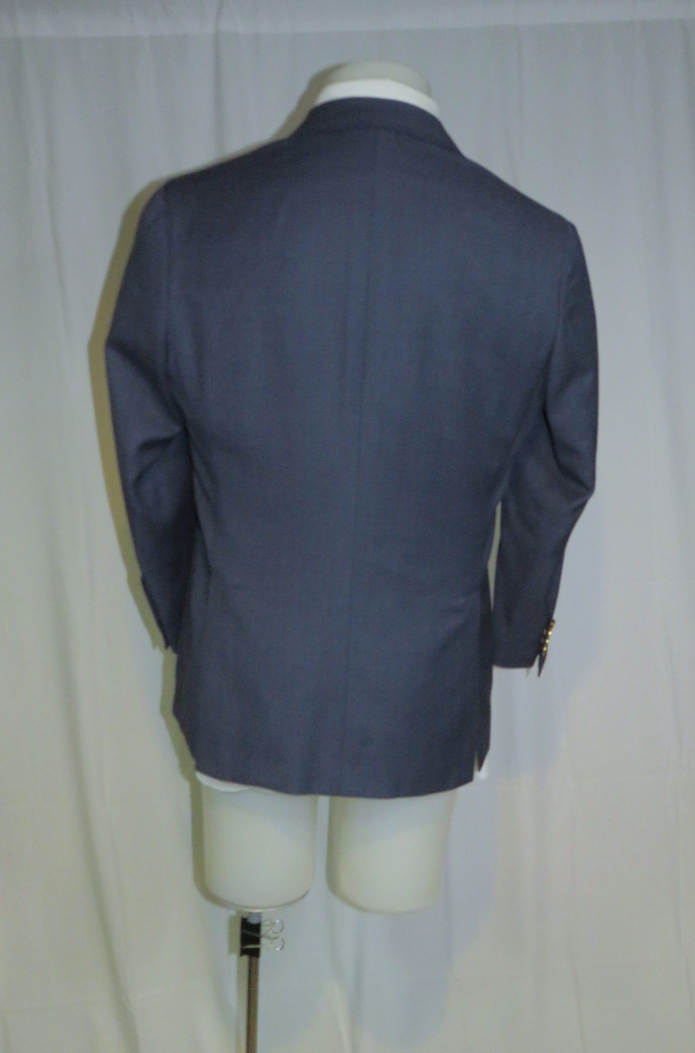 Other Alex Hitz Blue Gold Button Double Breasted Blazer 40S Size 40S - 6 Thumbnail