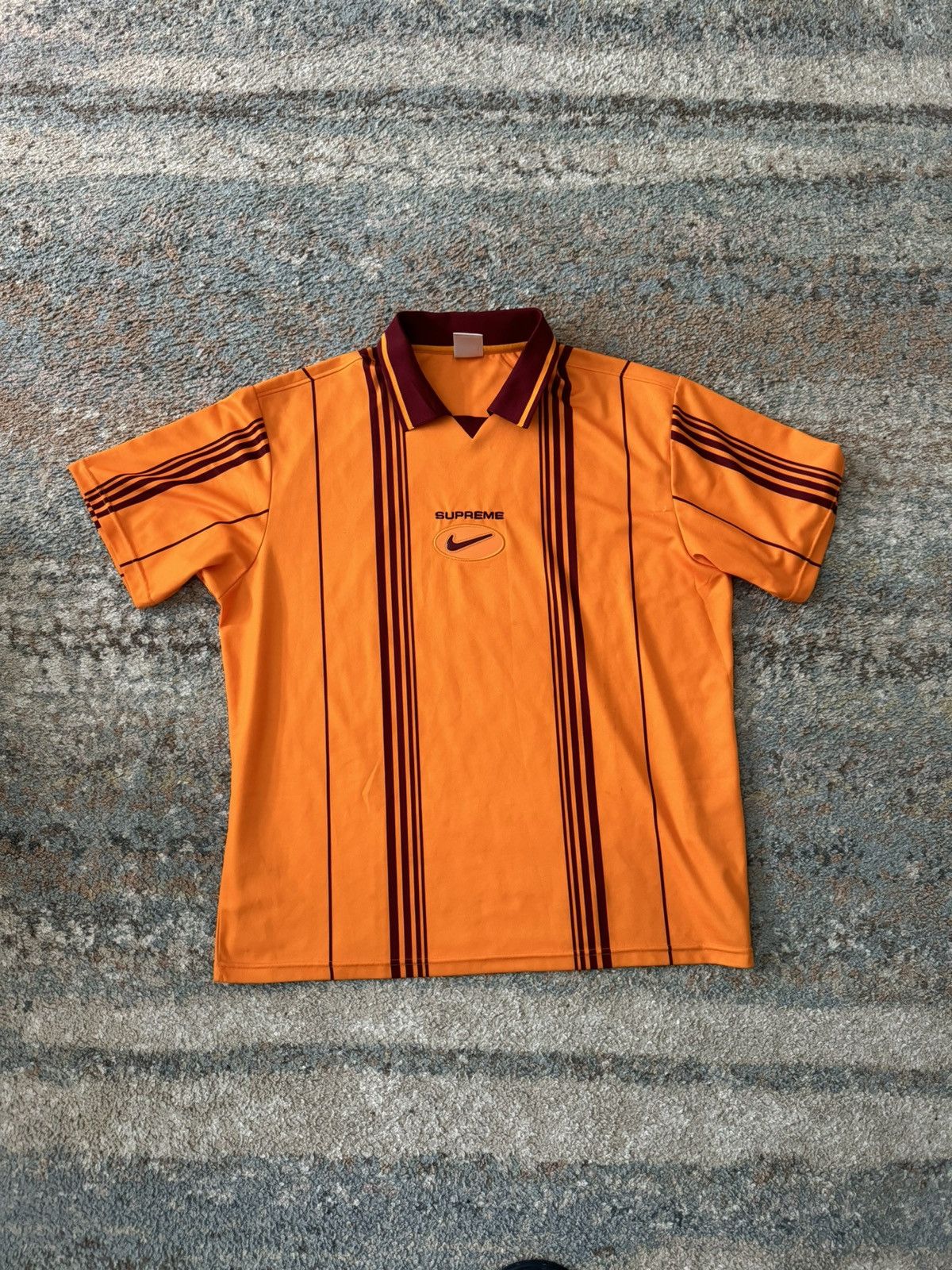 Nike × Supreme Supreme Nike Jewel Stripe Soccer Jersey | Grailed