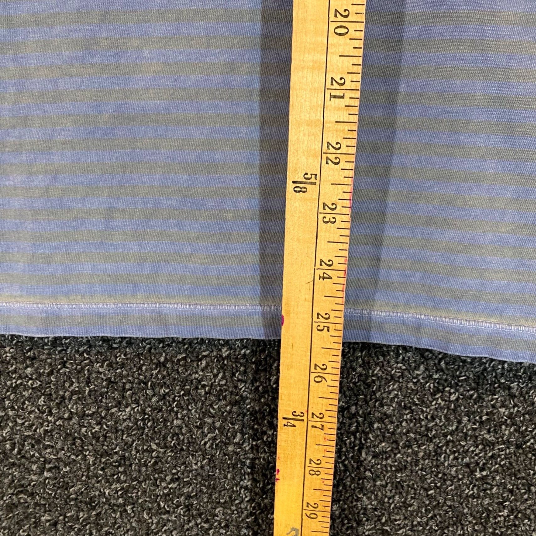 Hugo Boss HUGO BOSS Polo Shirt Mens XL Blue Gray Striped Golf Casual Designer Short Sleeve Size US XL / EU 56 / 4 - 5 Thumbnail