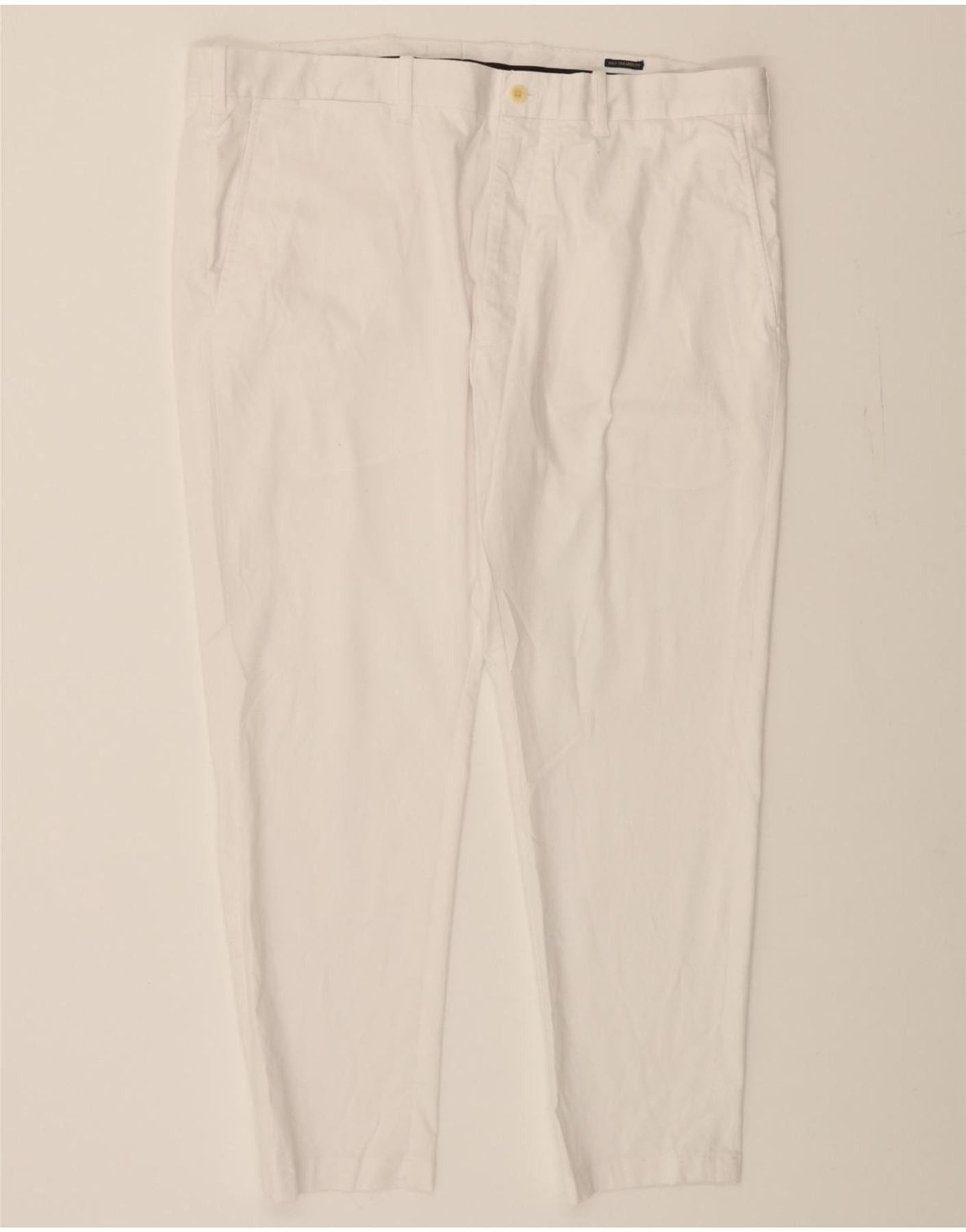 Polo Ralph Lauren Womens Tailored Fit Slim Chino Trousers W38 L27 White Size 27" / US 4 / IT 40 - 1 Thumbnail
