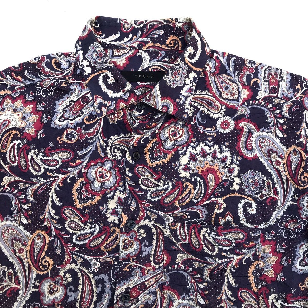 Other Paisley Short Sleeves Shirt yezac Sugar cane sweet purple pa Size US L / EU 52-54 / 3 - 2 Thumbnail