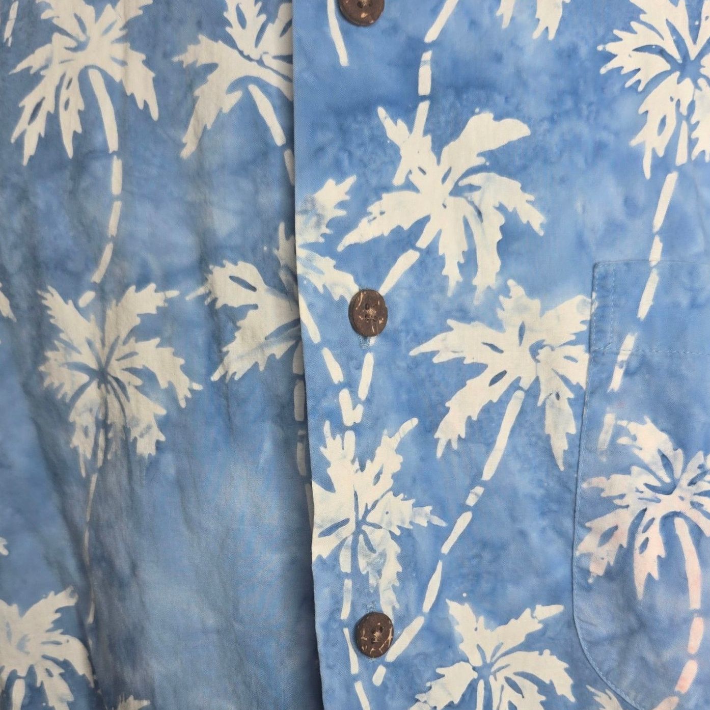 Lands' End Lands End Mens Tropical Print Shirt Large 16/16.5 Palms Size US L / EU 52-54 / 3 - 4 Thumbnail