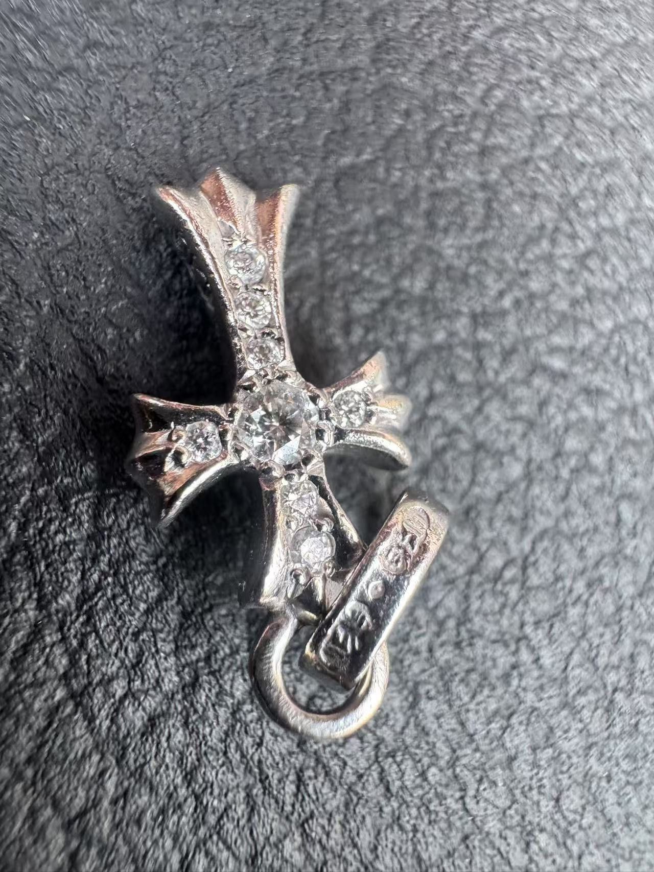 Chrome Hearts Chrome Hearts Whitegold Babyfat with Diamonds Size ONE SIZE - 6 Thumbnail