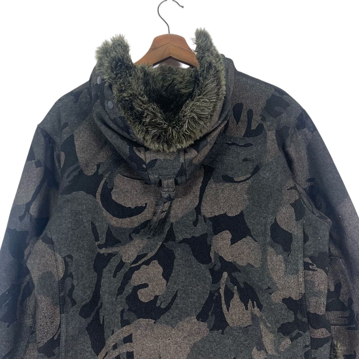 Japanese Brand Vintage Hiromichi Nakano Heavy Jacket with Fur Hoodie Size US M / EU 48-50 / 2 - 9 Thumbnail