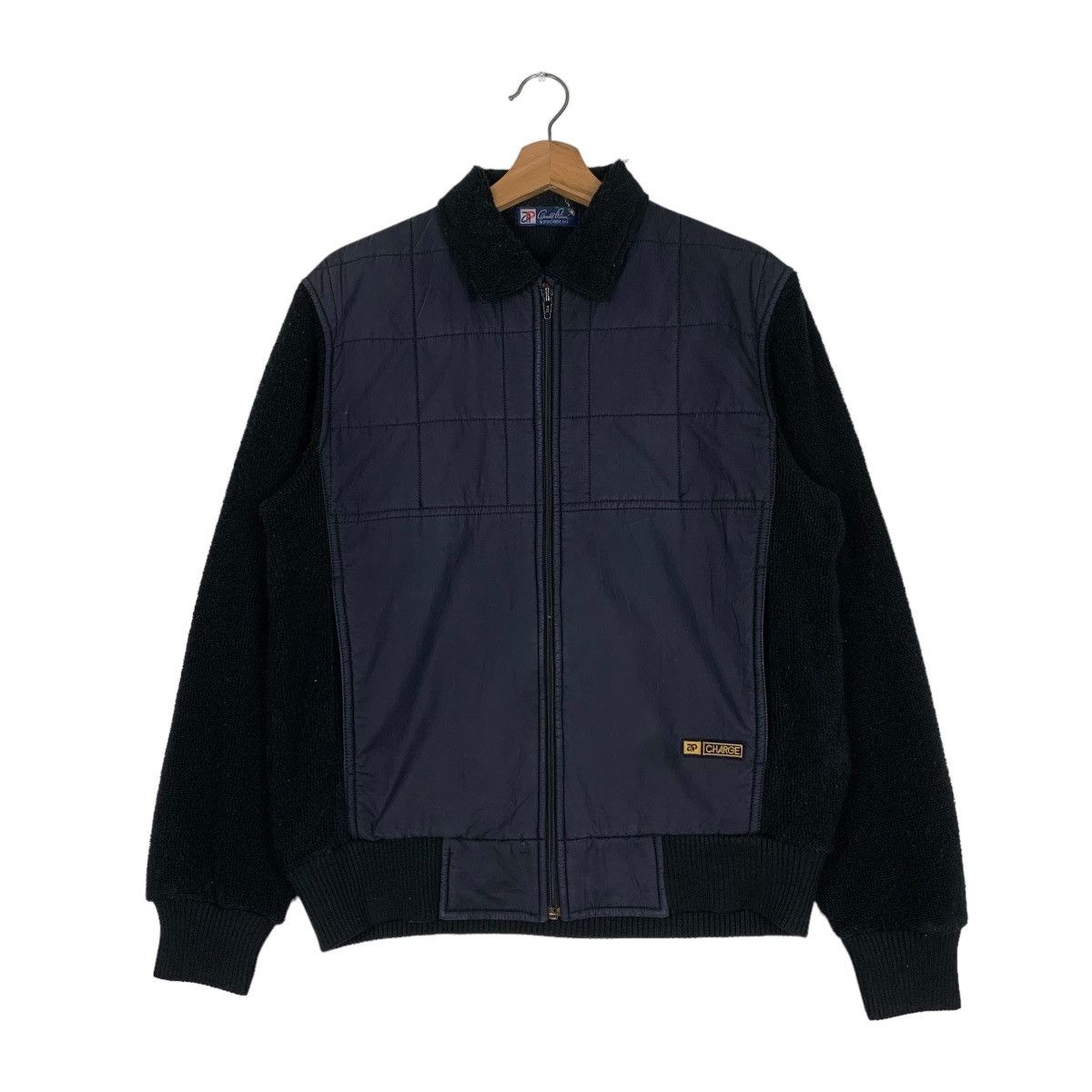 Japanese Brand 90's Arnold Palmer Hybrid Bomber Jacket #0853-C38 Size US M / EU 48-50 / 2 - 1 Thumbnail