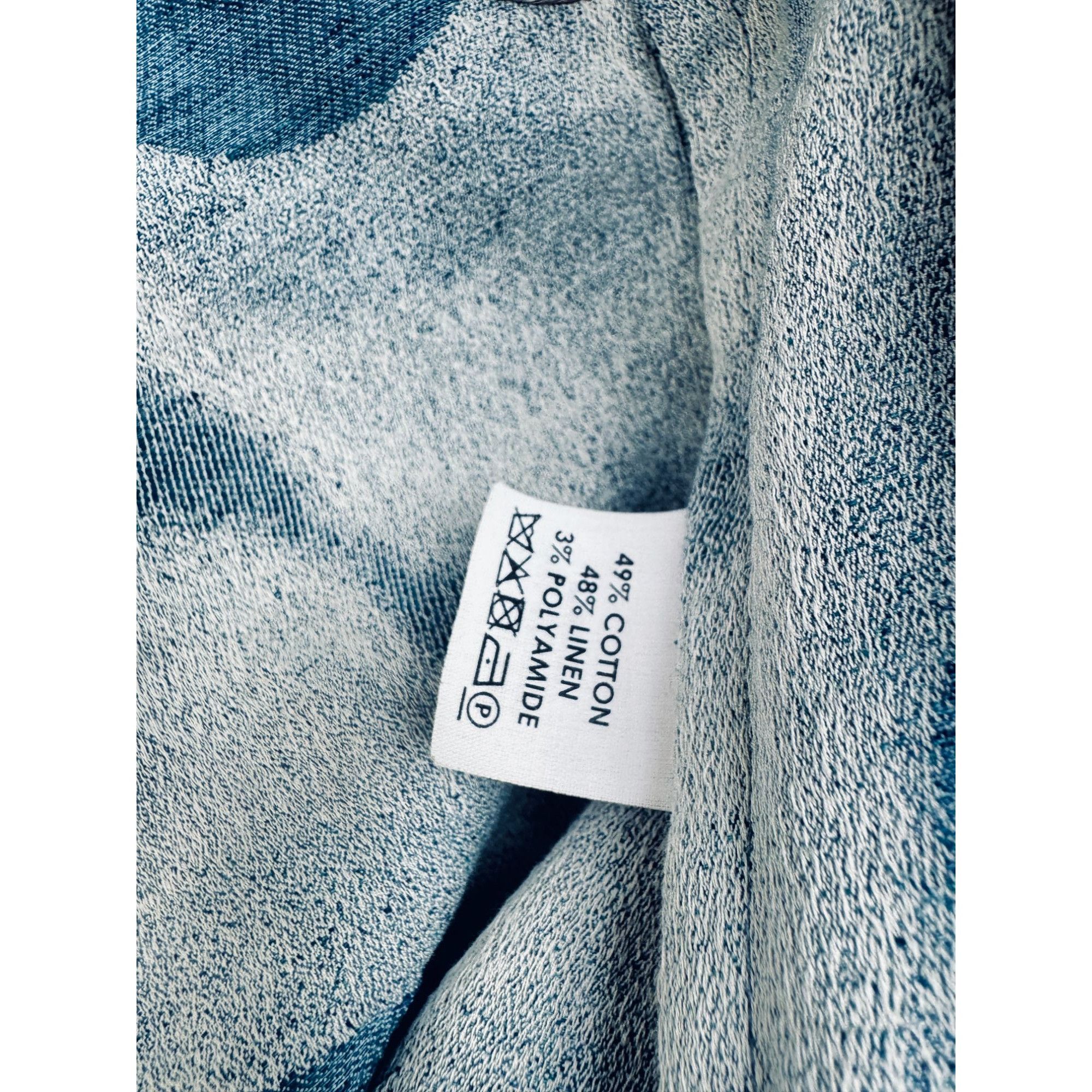 Dries Van Noten Spring/Summer 2019 – “Wave Blue” Coat Size US L / EU 52-54 / 3 - 7 Thumbnail