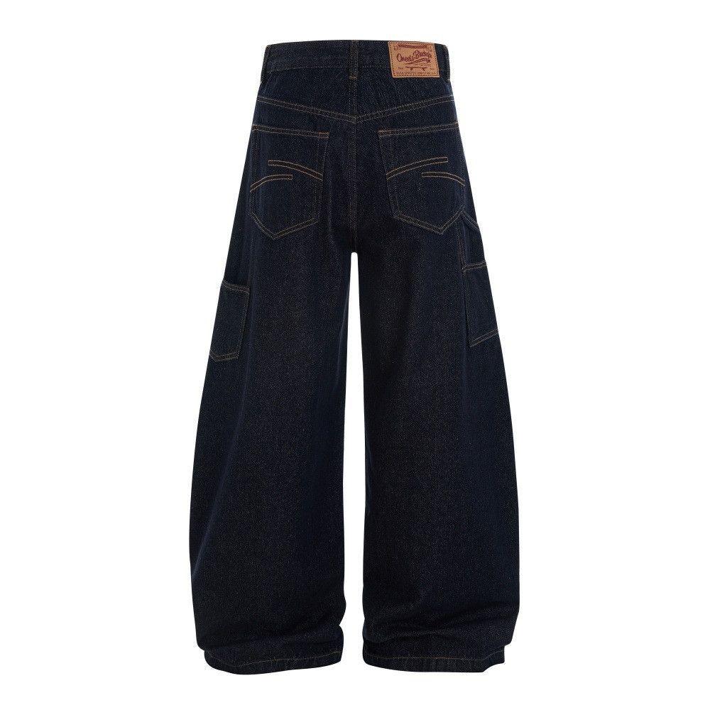 Jean Men's high street workwear wide-leg loose scimitar jeans Size US 32 / EU 48 - 2 Thumbnail