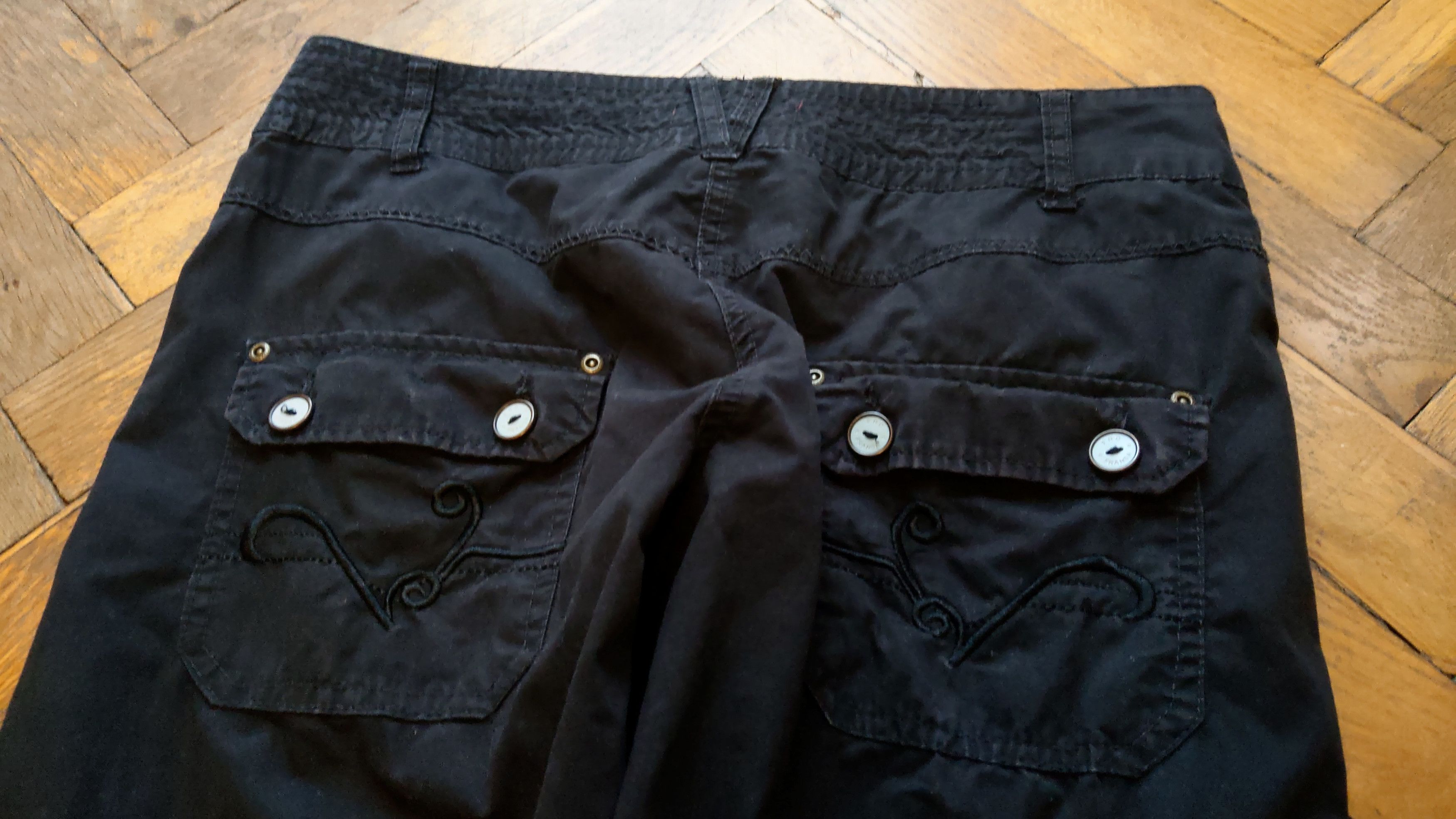 Japanese Brand × Vintage Draped 3/4 Pants Flared Shorts Goth Baggy Bootcut Vintage 32 Size US 32 / EU 48 - 10 Thumbnail