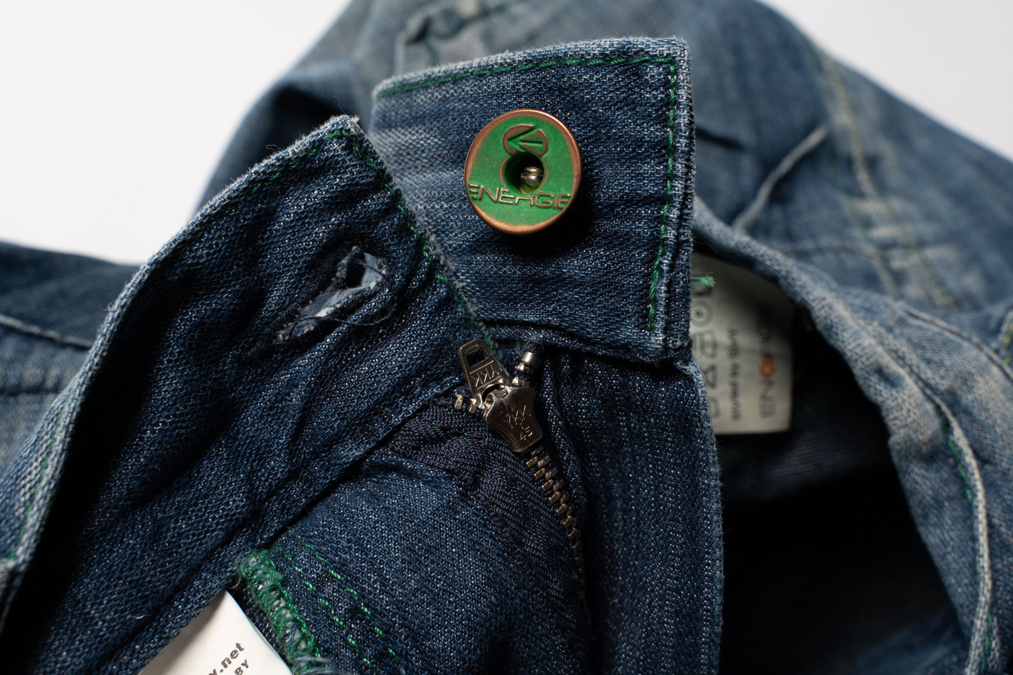 Energie 🔵ENERGIE Vintage Distressed Denim Jeans Y2K Size US 32 / EU 48 - 10 Thumbnail