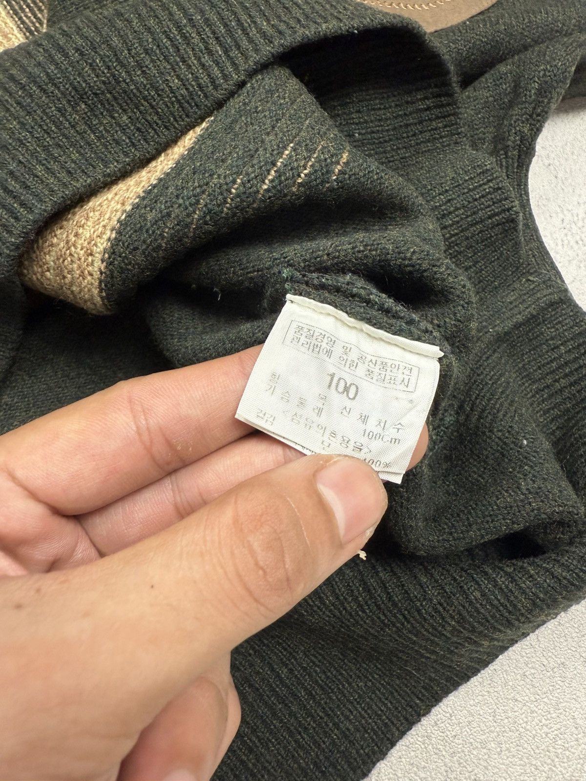 Vintage Vintage Bean Pole Knit Sweater Jumper Quarter Zip Size US L / EU 52-54 / 3 - 6 Thumbnail
