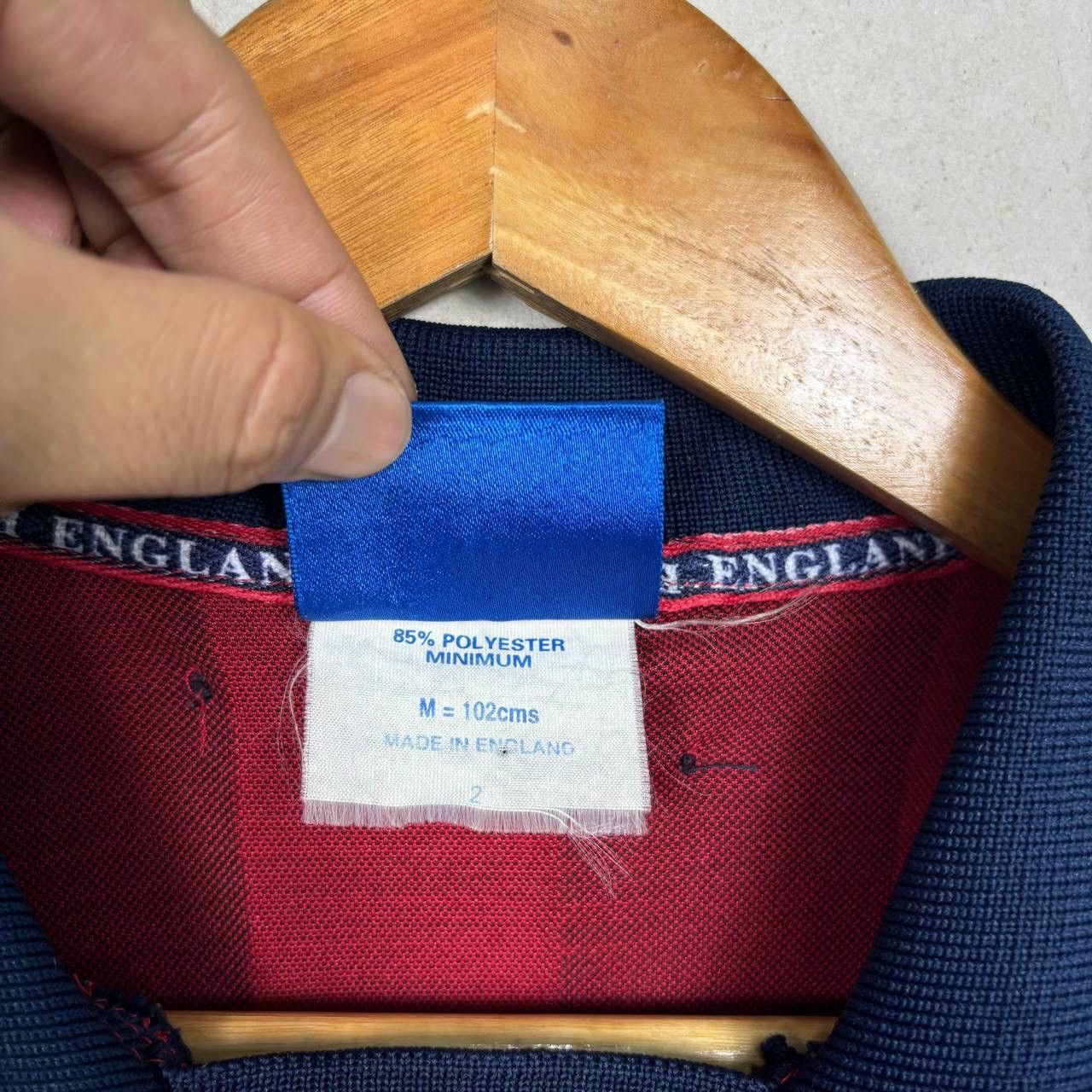 Umbro VINTAGE 1997-99 ENGLAND AWAY LONG SLEEVE SHIRT JERSEY Size US M / EU 48-50 / 2 - 7 Thumbnail