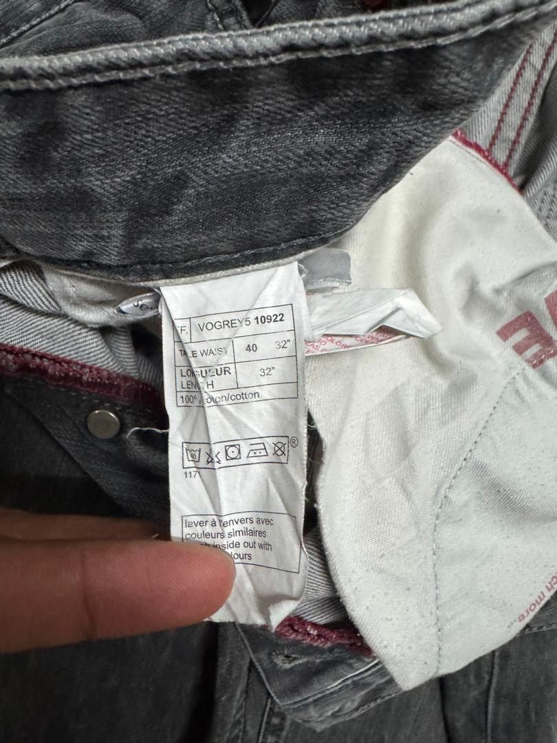 Japanese Brand 90s Style Celio 🇯🇵 Regular Fit Sick Faded Distress Ripped Size US 30 / EU 46 - 12 Thumbnail
