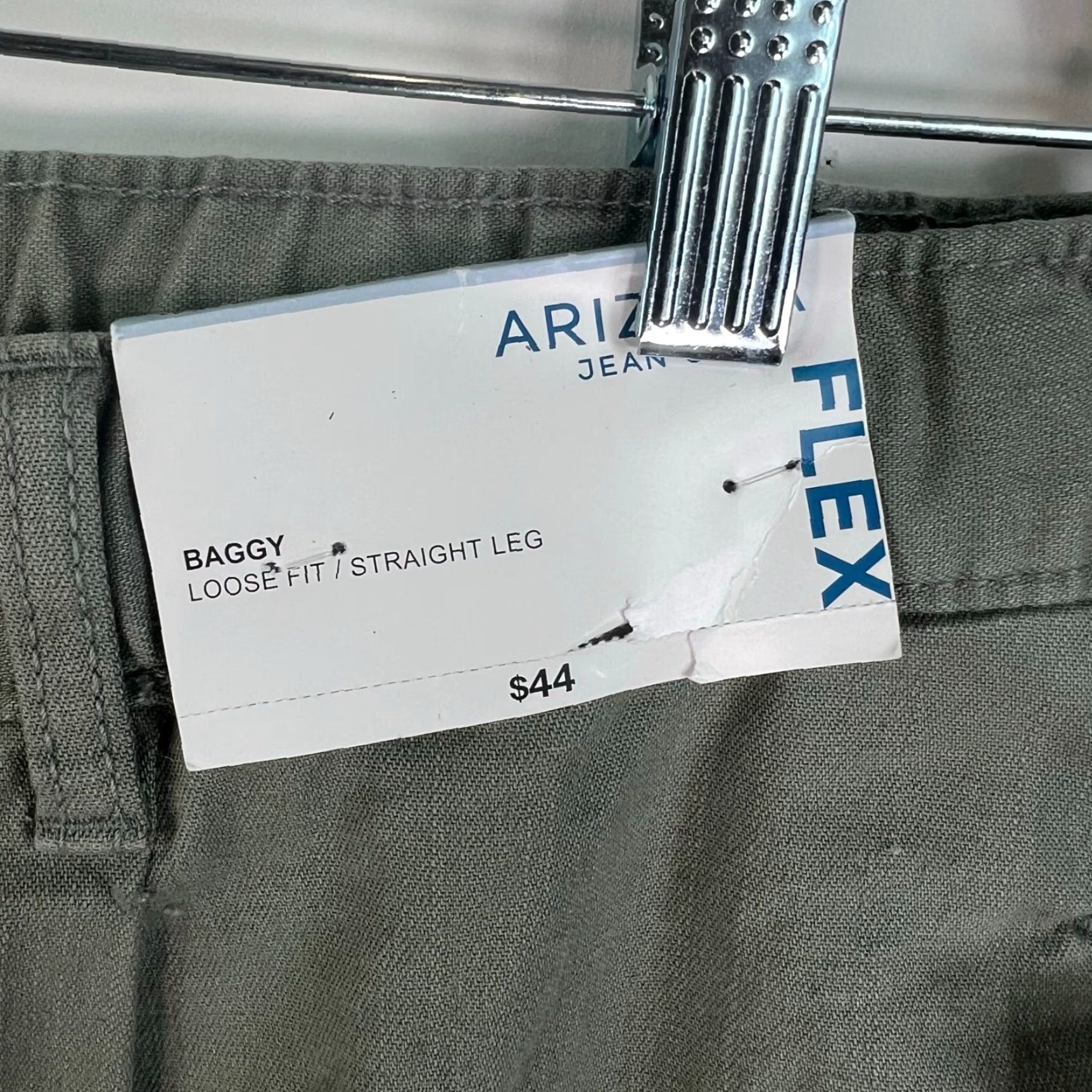 Vintage Arizona Cargo Pants Womens Size 34 Canvas Cotton Green Pockets Drawstring 36x27 90s Style Womens Size 24" / US 00 / IT 34 - 5 Thumbnail