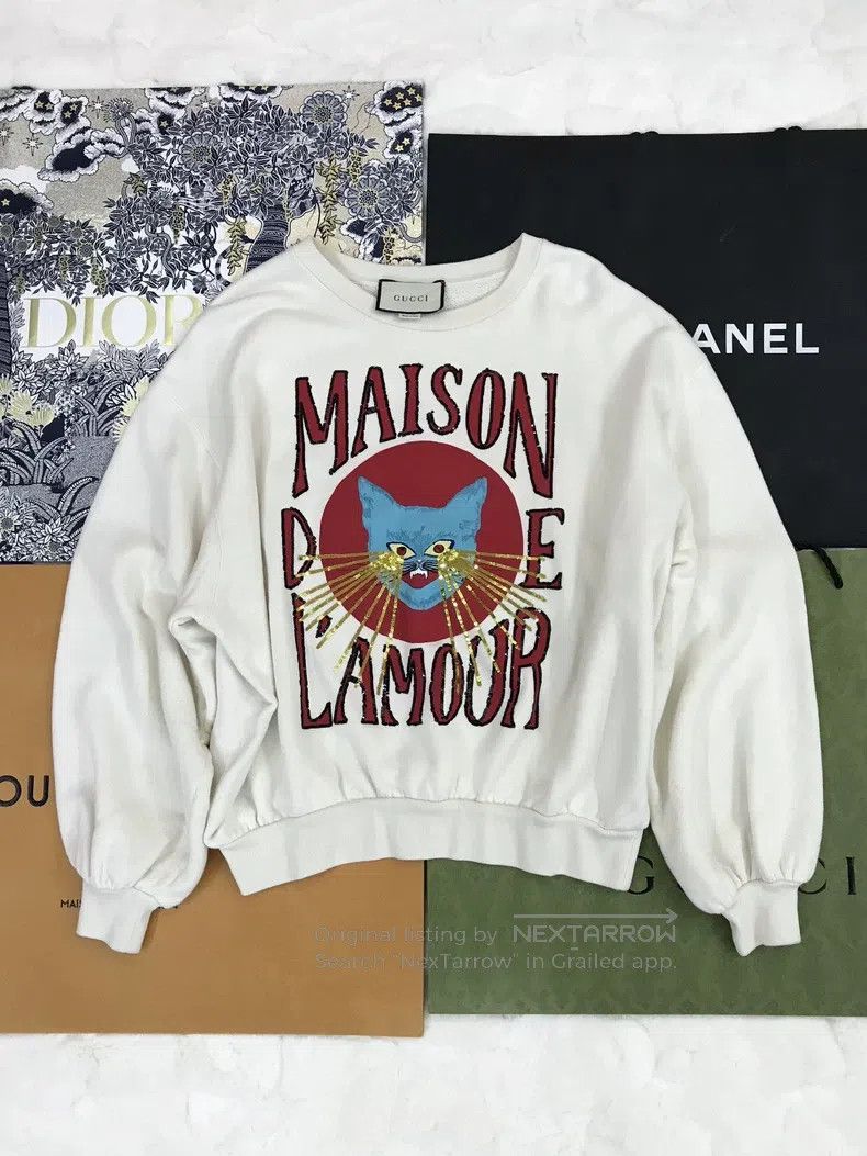 Gucci Gucci Weeping Cat Sweatshirt Size US S / EU 44-46 / 1 - 1 Thumbnail