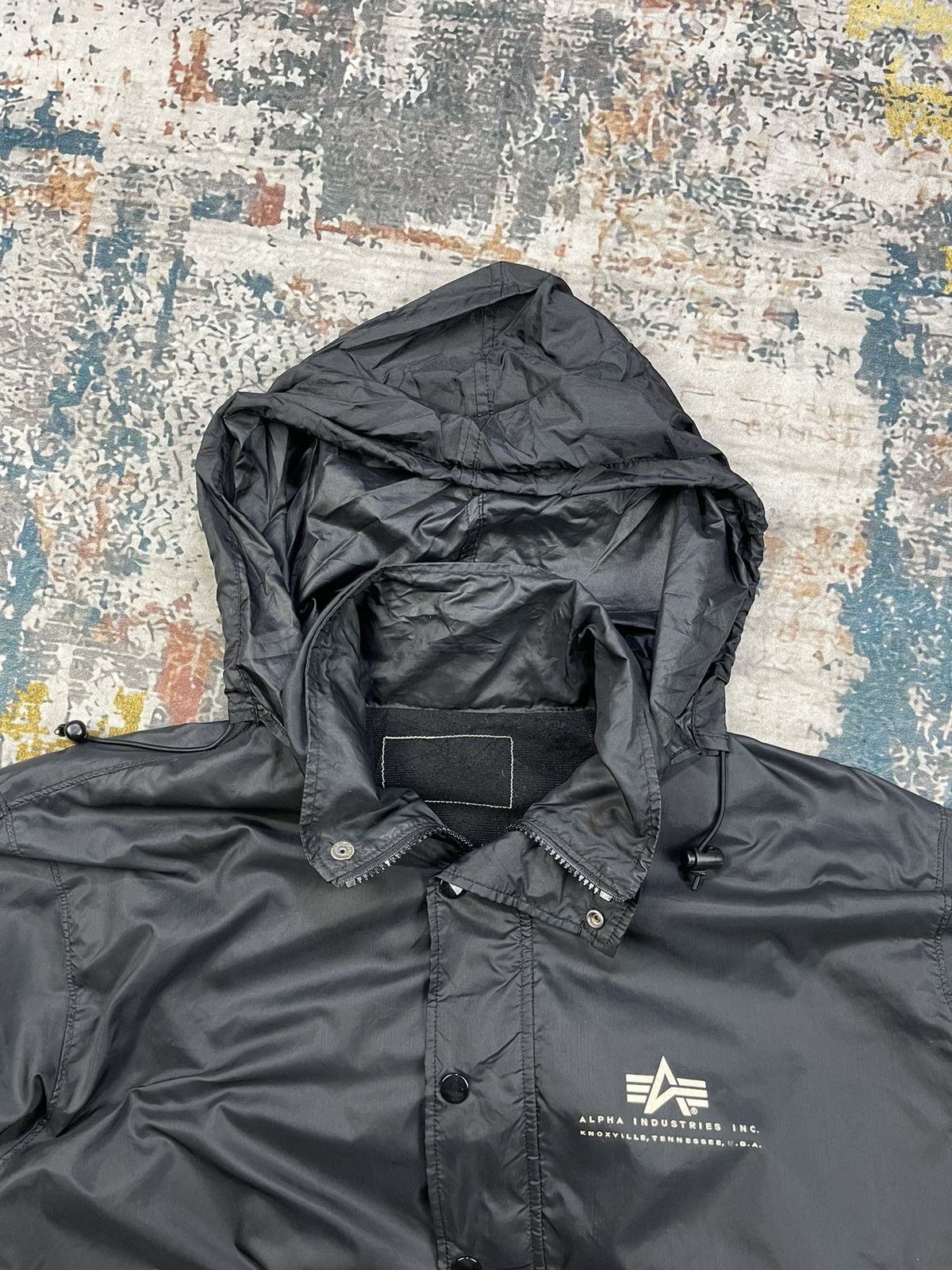 Alpha Industries Vintage Alpha Industries Back Spell Coach Jackets Size US L / EU 52-54 / 3 - 9 Thumbnail