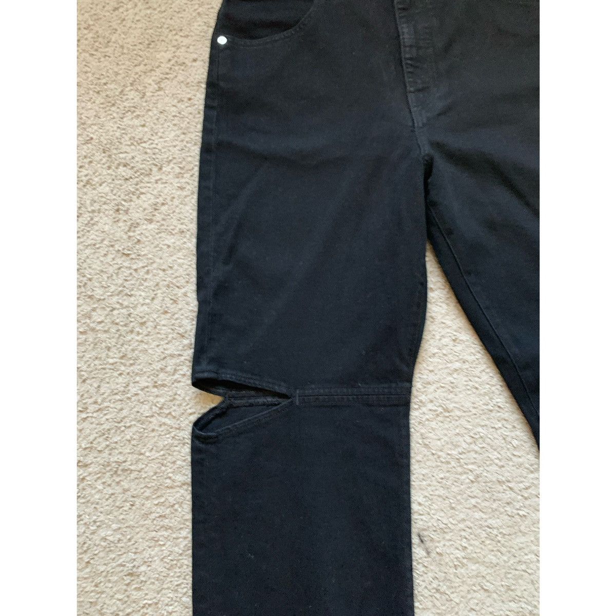 Helmut Lang HELMUT LANG BLACK CUT OUT STRAIGHT JEANS Size US 31 - 18 Thumbnail