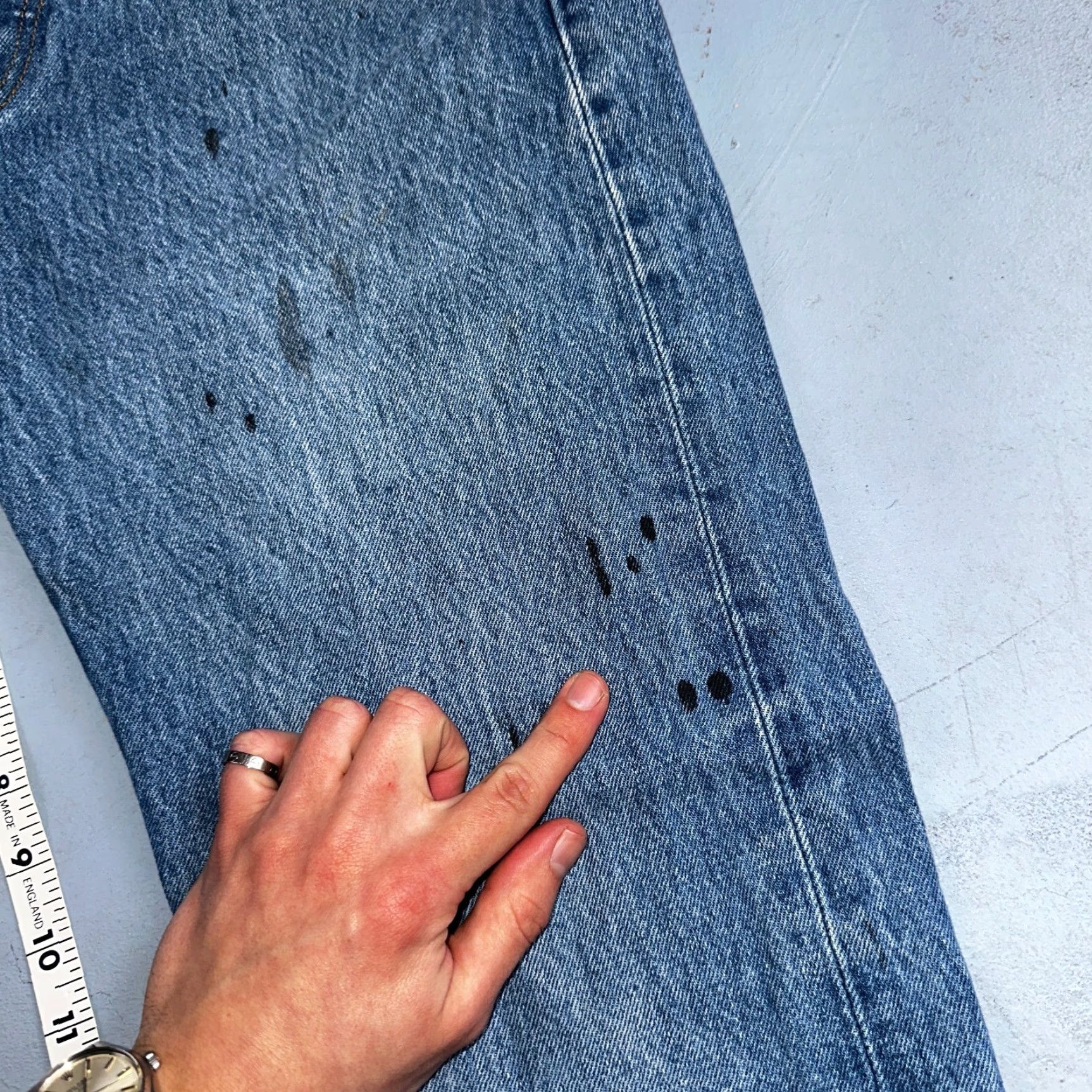 Levi's VINTAGE Levi's 501 90s Straight Leg Jeans Light Wash 33x34 Mens Size US 33 - 6 Thumbnail