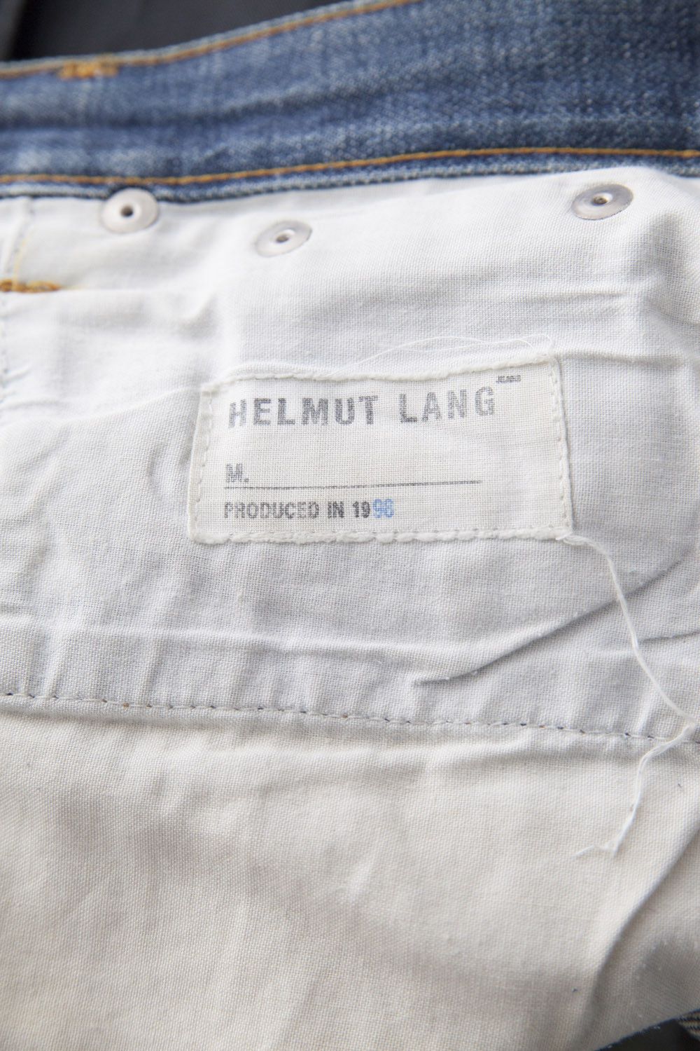 Helmut Lang 1998 destroyed denim jeans Size US 30 / EU 46 - 8 Thumbnail