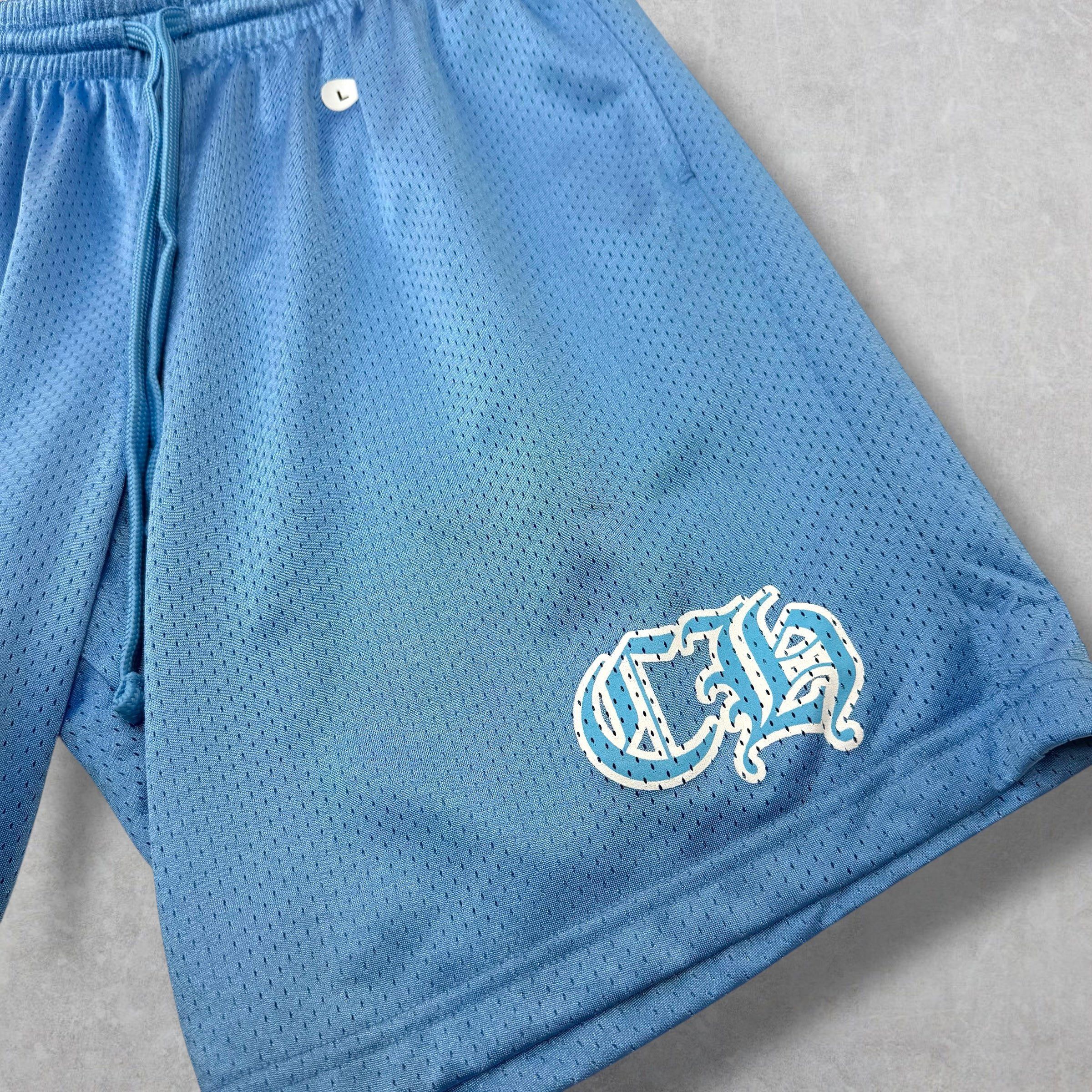Chrome Hearts Chrome Hearts Blue Mesh Warm Up Shorts L Size US 34 / EU 50 - 3 Thumbnail