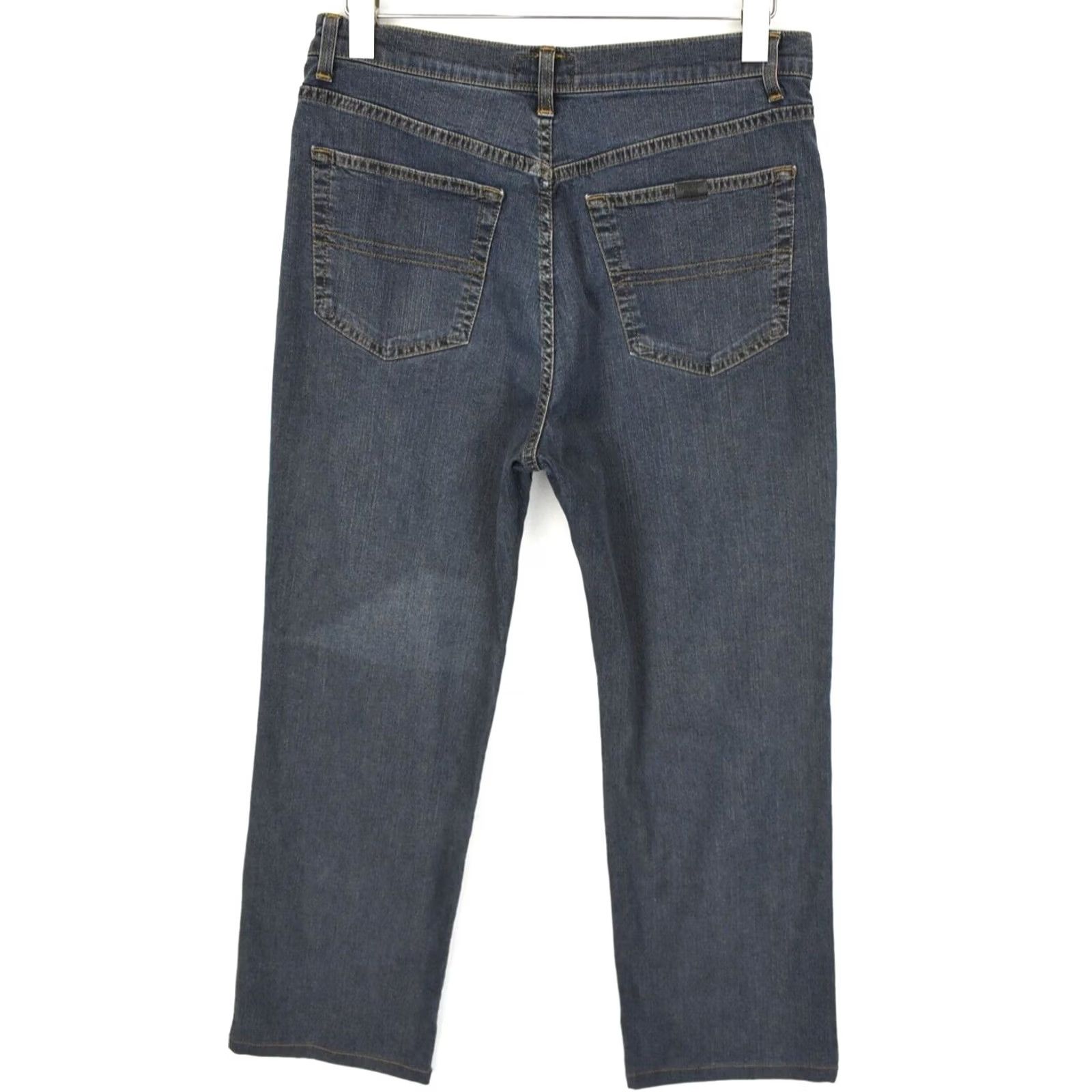 Trussardi TRUSSARDI JEANS Jeans Men's UK 34 Regular Fit Zip Fly Denim Dark Blue Size US 34 / EU 50 - 2 Thumbnail