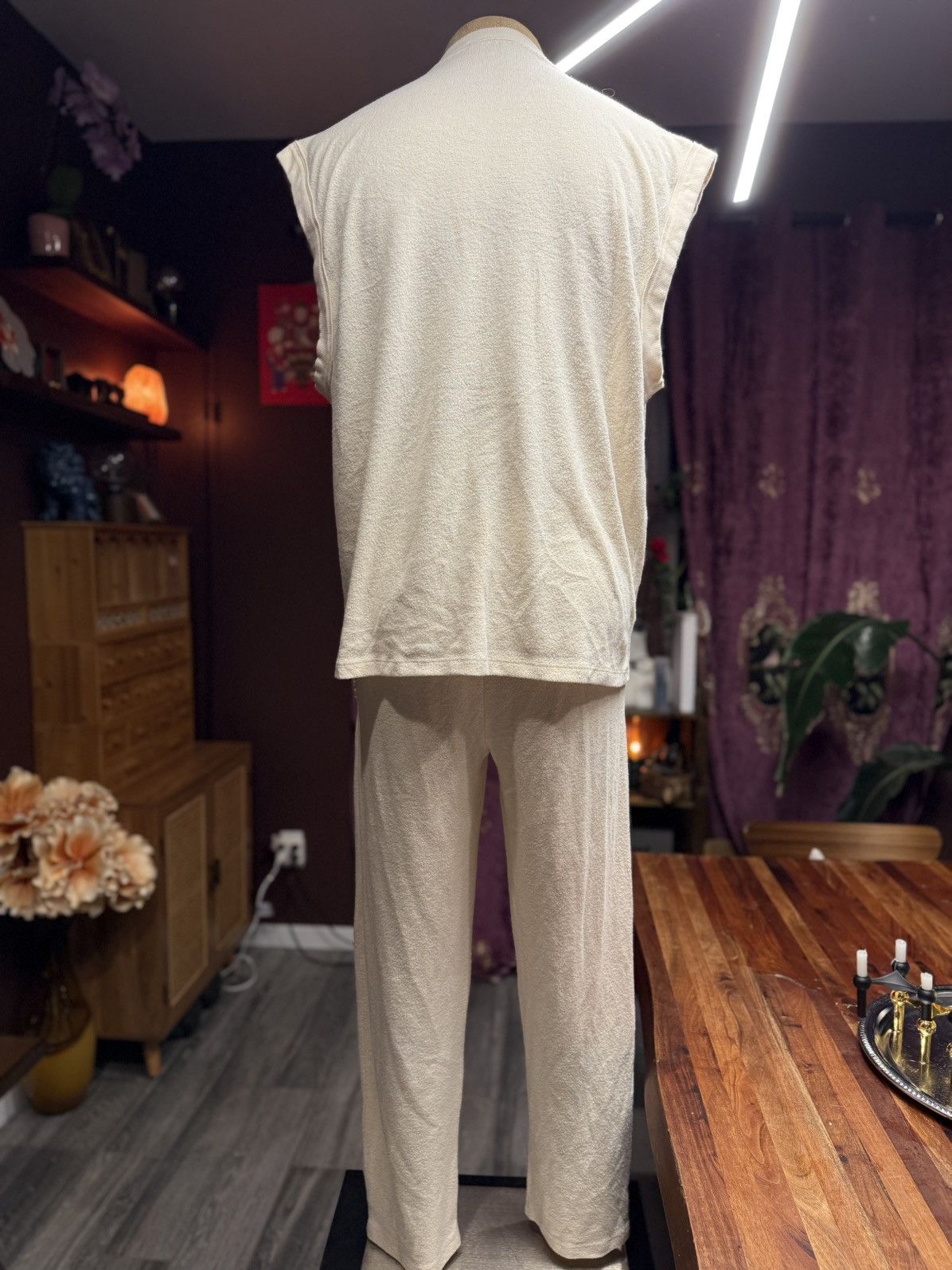 Asos “Take Five” Cream Lounge Set – Sleeveless Top & Pants Size US M / EU 48-50 / 2 - 7 Thumbnail