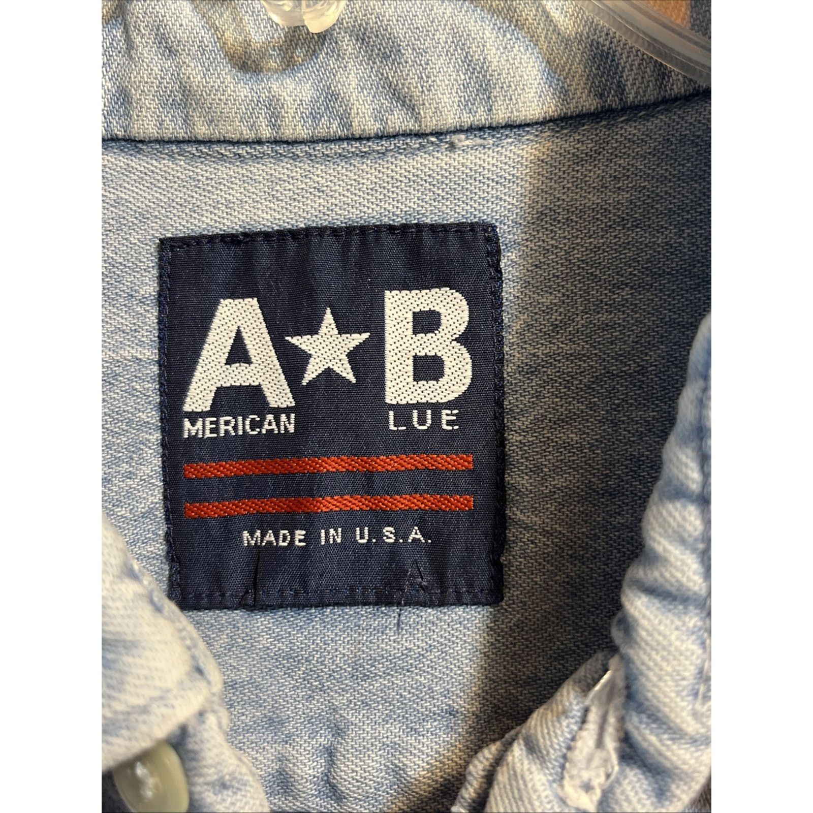 Other VTG American Blue Denim Shirt Mens L Button Down Made In USA Size US L / EU 52-54 / 3 - 3 Thumbnail