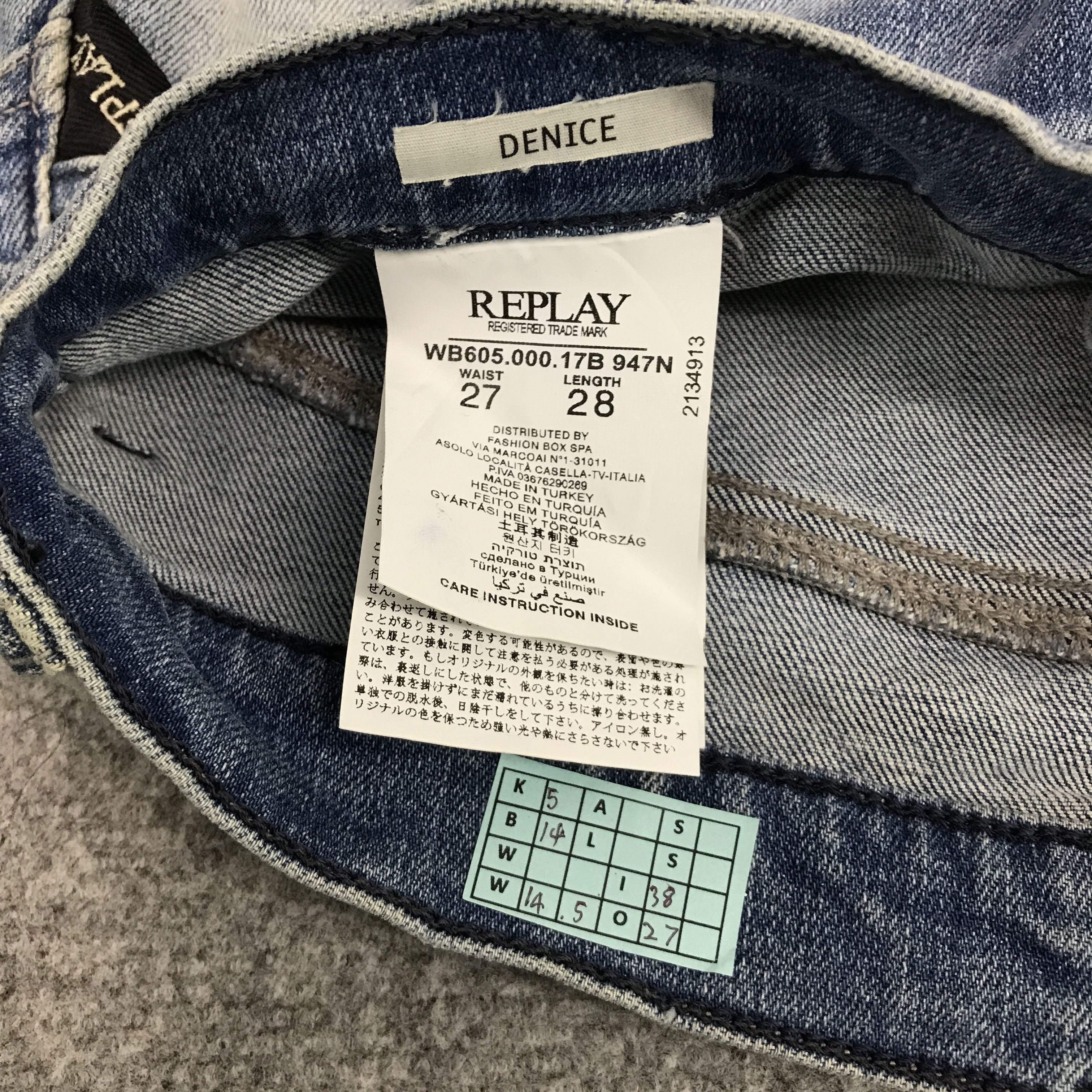 Replay REPLAY RIPPED DISTRESSED SKINNY JEANS PANTS Size US 27 - 13 Thumbnail