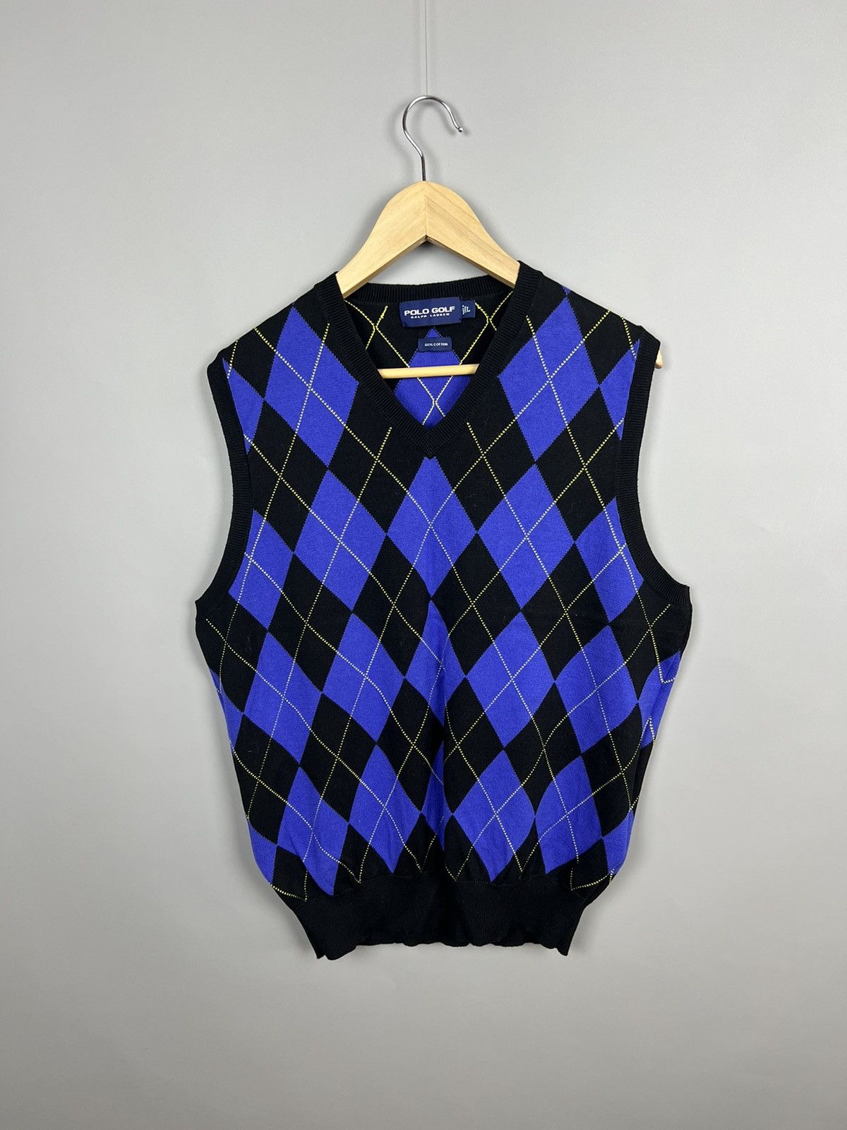 Polo Ralph Lauren Vintage Polo Golf Ralph Lauren Knit vest size L geometric Size US L / EU 52-54 / 3 - 1 Thumbnail
