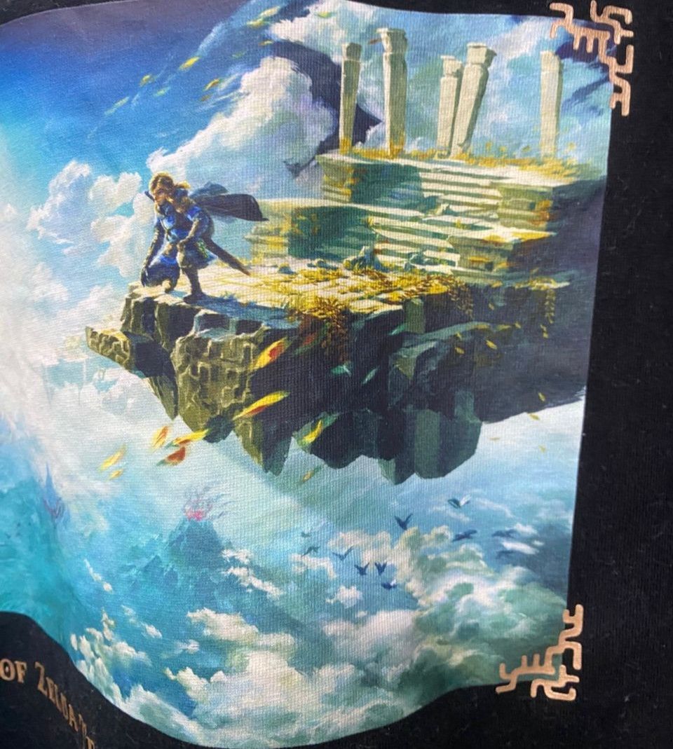 Anime Vintage The Legend Of zebra Tears Of The Kingdom Tshirt Size US L / EU 52-54 / 3 - 3 Thumbnail