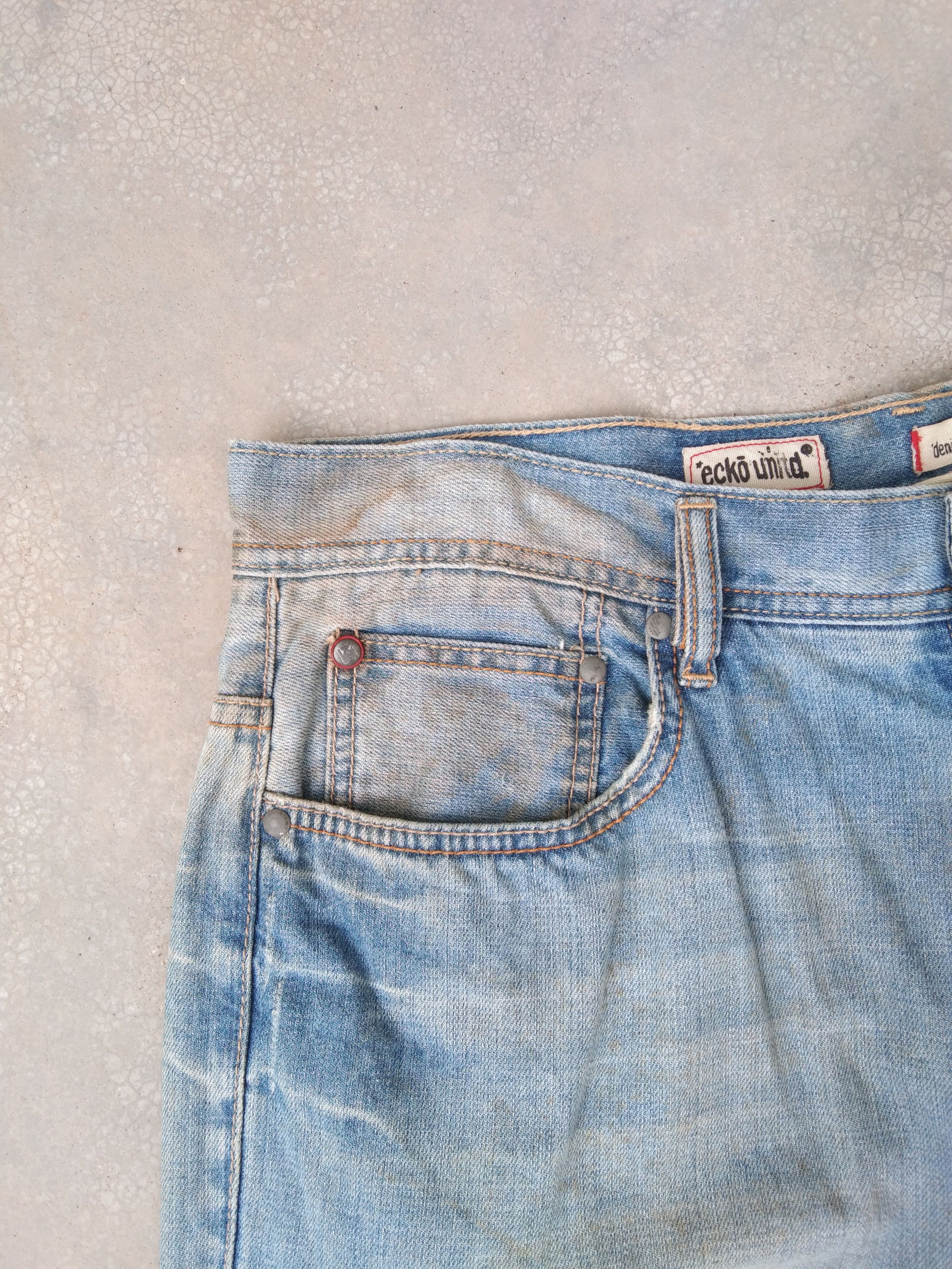 Ecko Unltd. × Vintage Vintage Ecko Unltd. Rusty Wash Hip Hop Baggy Jeans 36x30 Size US 36 / EU 52 - 5 Thumbnail