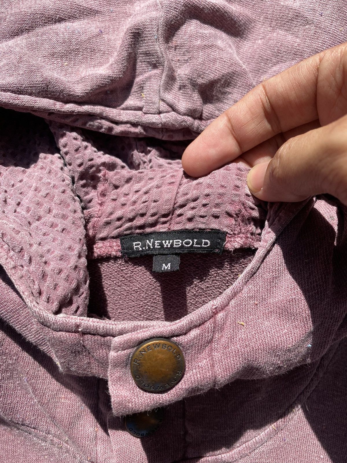 R.Newbold × Vintage 💥RARE💥 Vintage R.NEWBOLD “Shortditch” Sunfaded Button Hooded Size US M / EU 48-50 / 2 - 5 Thumbnail