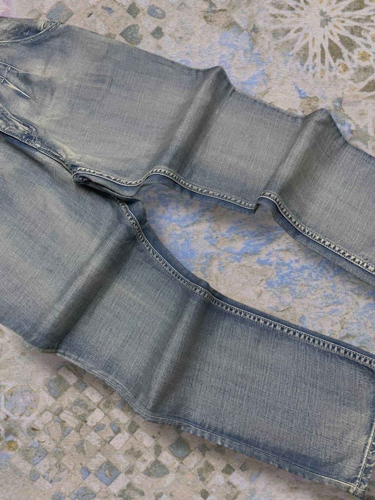Ne-Net Vintage Authentic Designer Issey Miyake Ne-Net Blue Denim Size US 27 - 6 Thumbnail