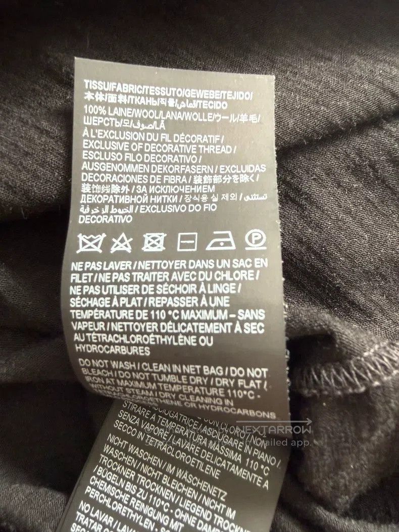 Saint Laurent Paris Saint Laurent Paris Wool Underwear Size US L / EU 52-54 / 3 - 6 Thumbnail