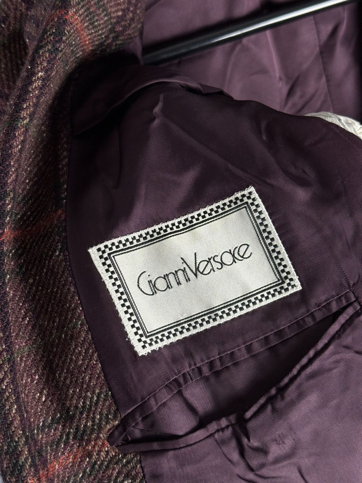 Versace Vintage Gianni Versace 80s-90s Double Breasted Blazer Wool Size 50R - 10 Thumbnail