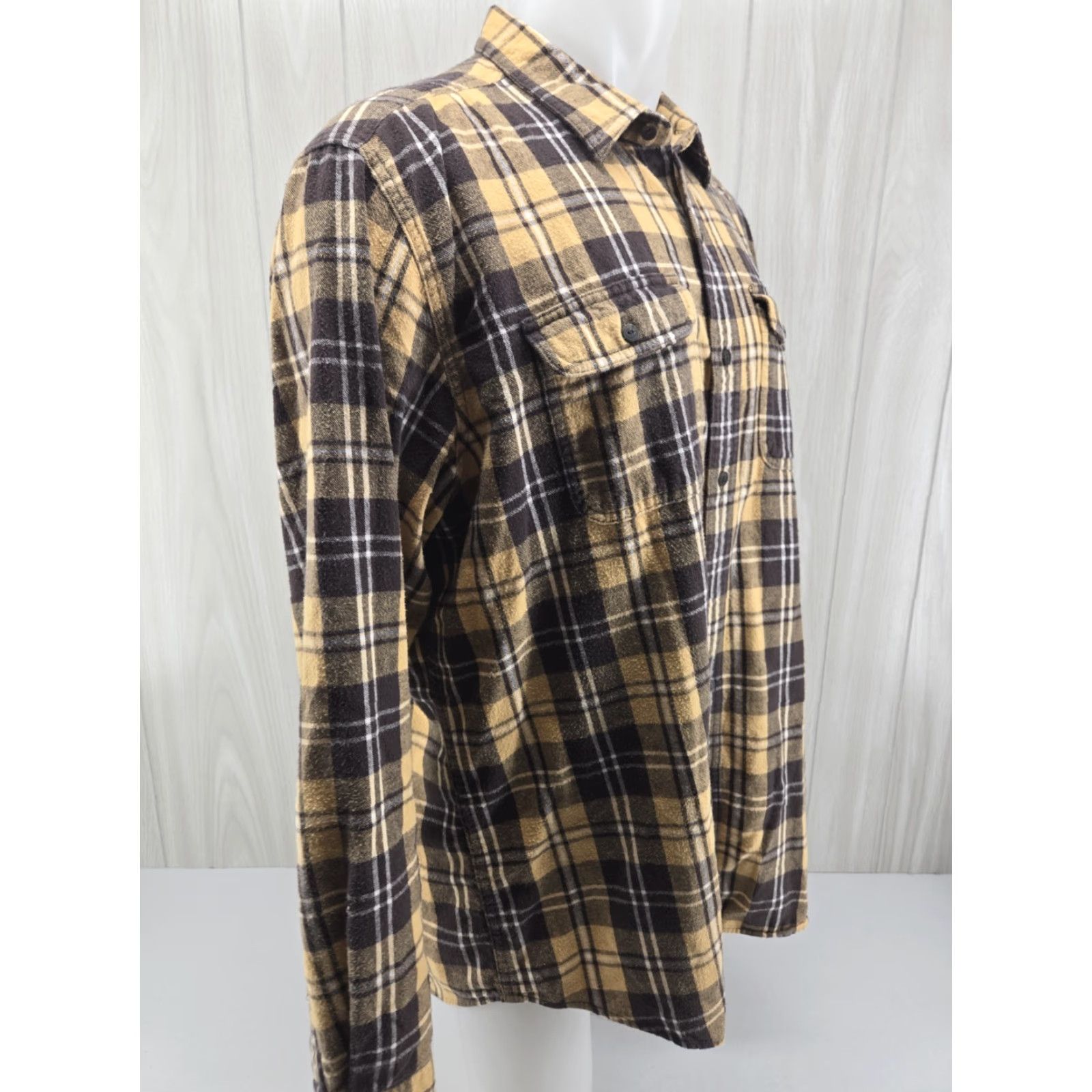 Vintage VINTAGE LL Bean Shirt Mens XL-Reg Flannel Slightly Fitted Yellow Cotton Plaid Size US XL / EU 56 / 4 - 6 Thumbnail
